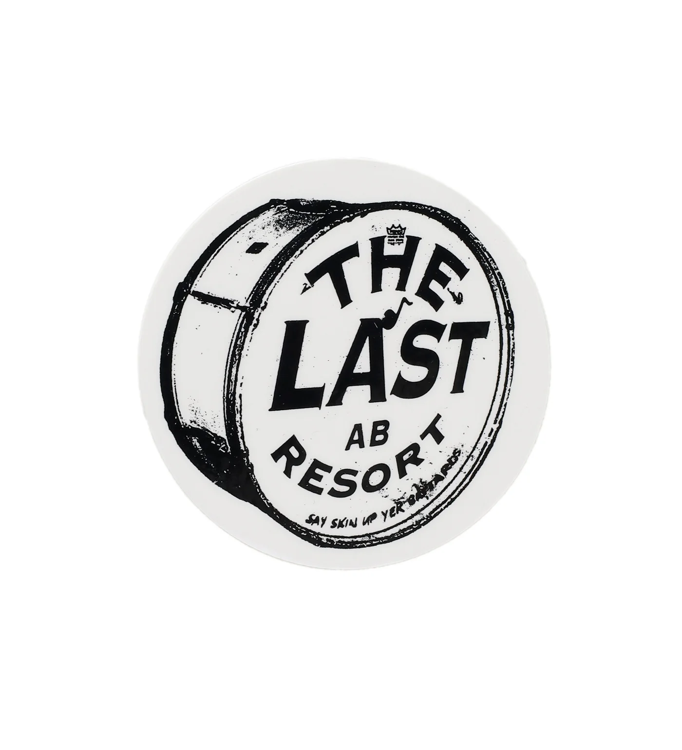 Bass drum, White/Black
