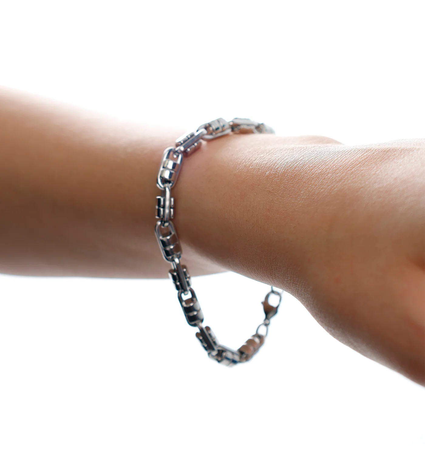 Beaded Link Stainless, Silver (2D) - Image 3