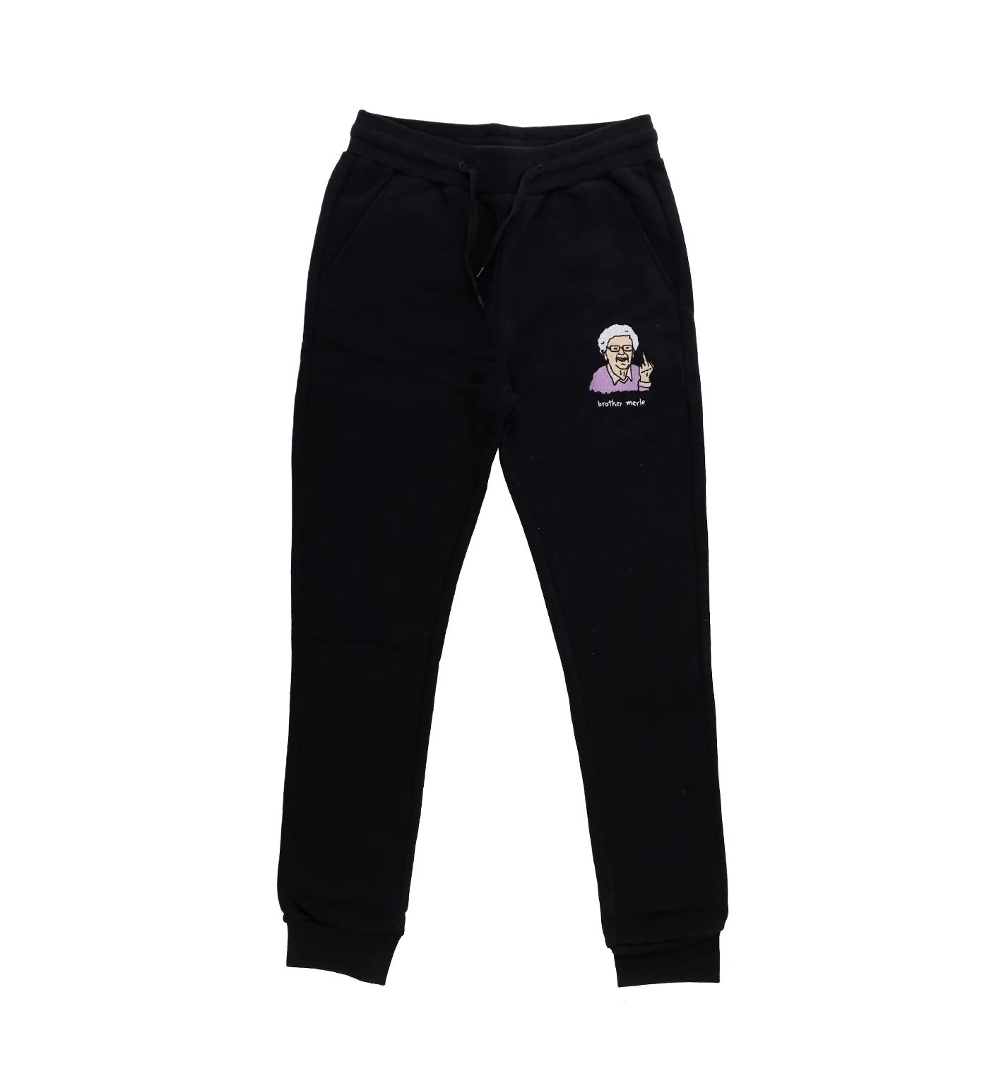 Betty Emb. Sweatpants, Black