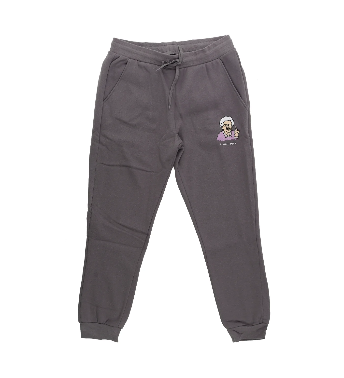 Betty Emb. Sweatpants, Charcoal