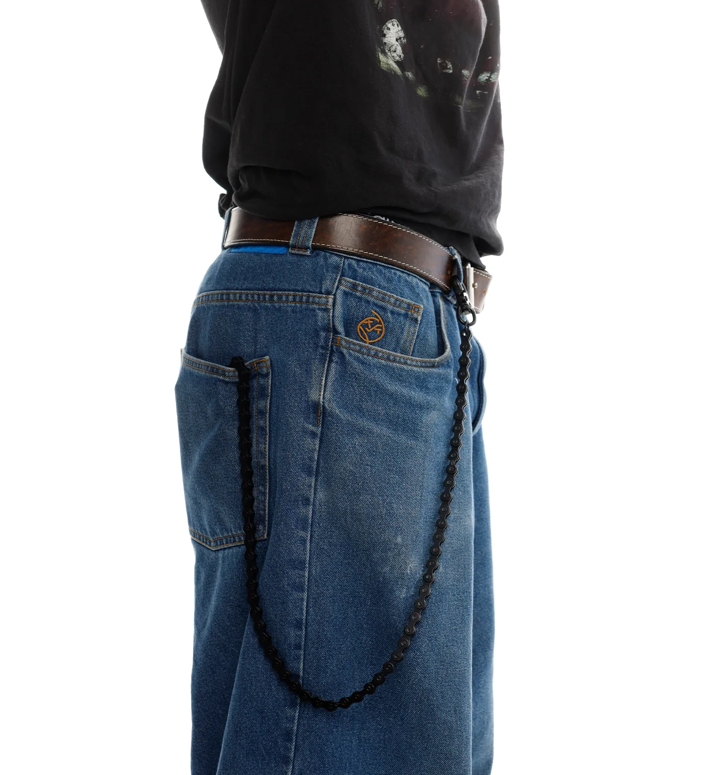Bicycle Chain Wallet Chain, Black - Image 2