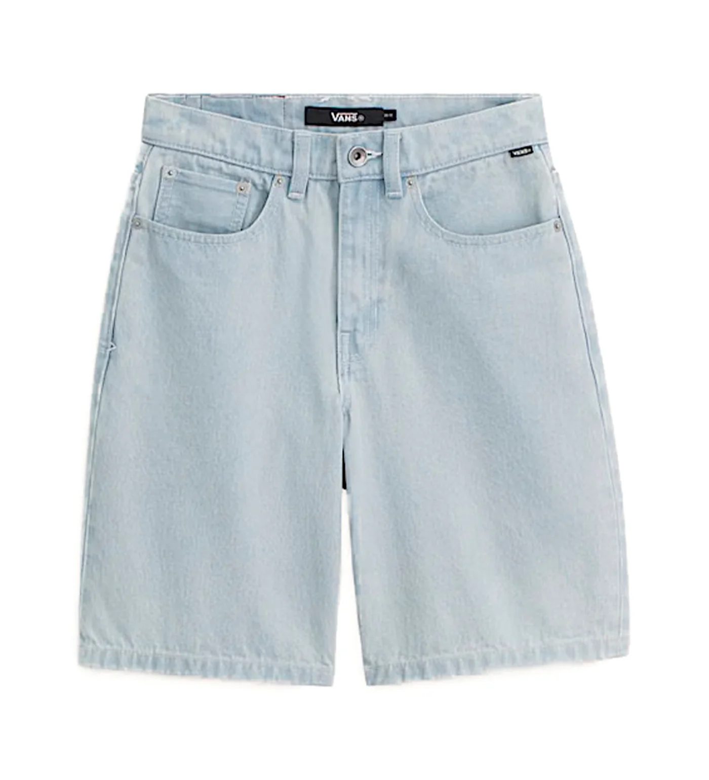Big Kids Check-5 Baggy Jorts, Blue Ice