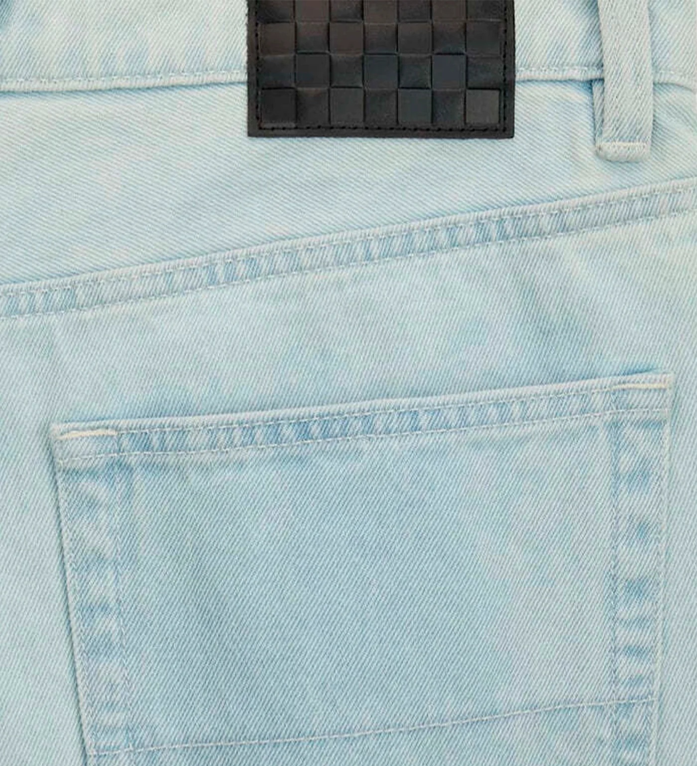 Big Kids Check-5 Loose Denim, Blue Ice - Image 3