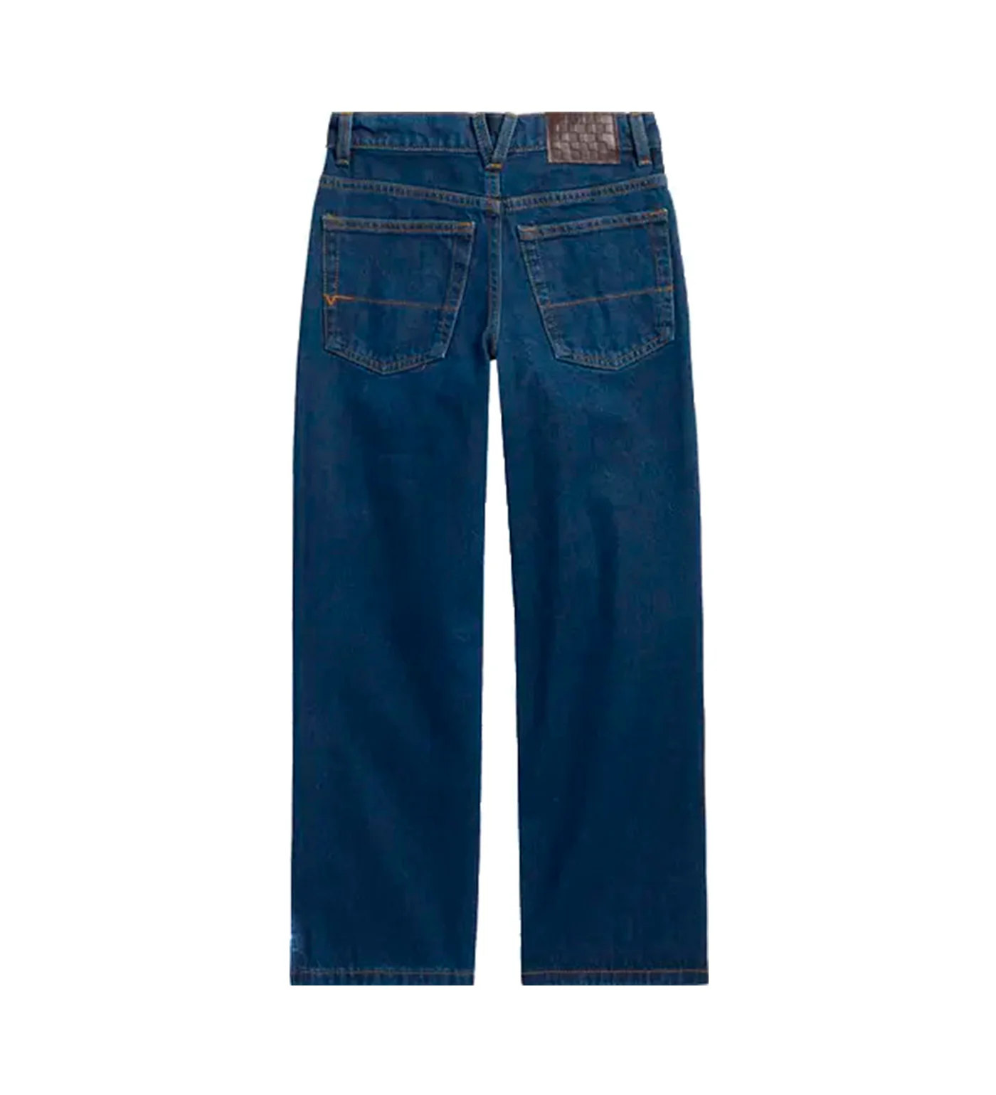 Big Kids Check-5 Loose Denim, Midnight Blue - Image 2
