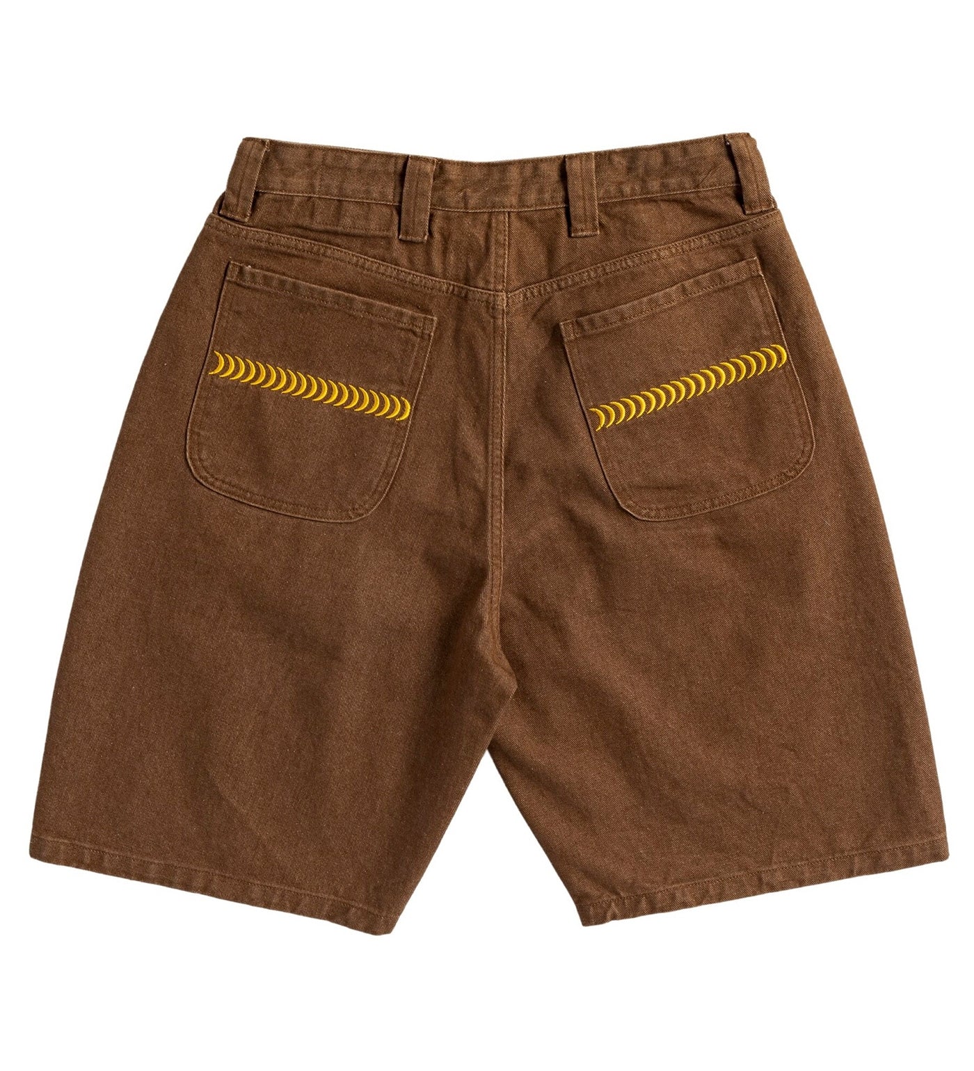Bighead Denim Jorts, Brown - Image 2