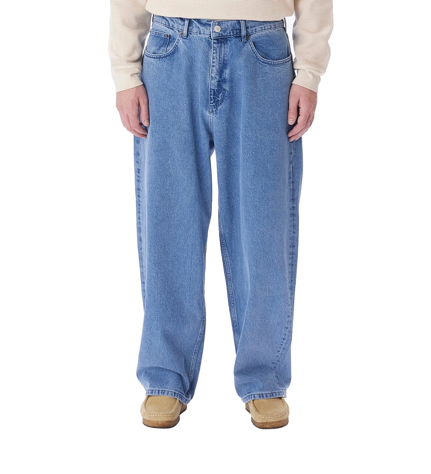 Bigwig Baggy Denim, Light Indigo - Image 3