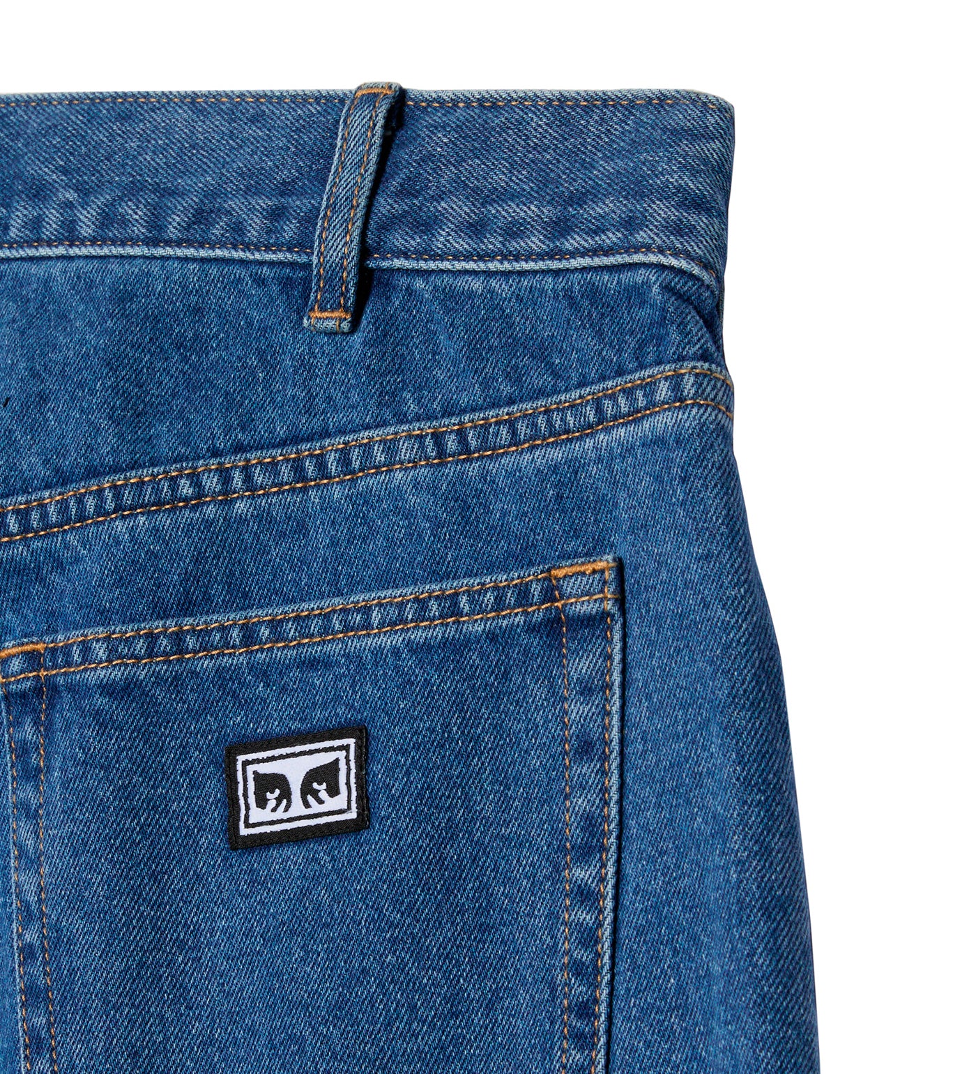 Bigwig Baggy Denim, Medium Stonewash Light Indigo - Image 3