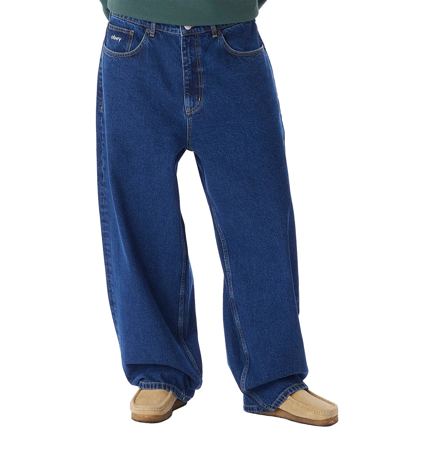 Bigwig Baggy Denim, Stonewash Indigo - Image 3