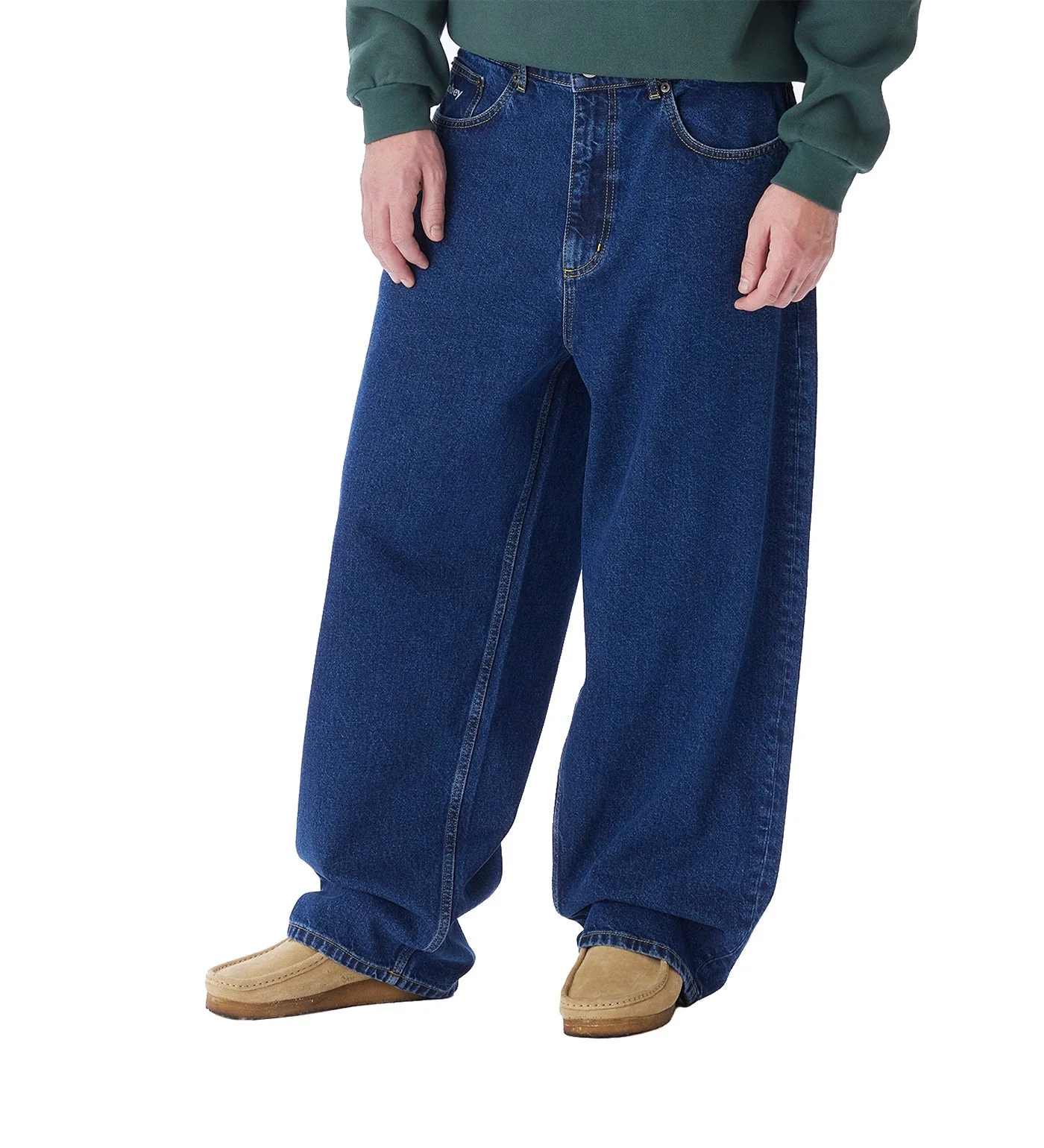 Bigwig Baggy Denim, Stonewash Indigo - Image 4