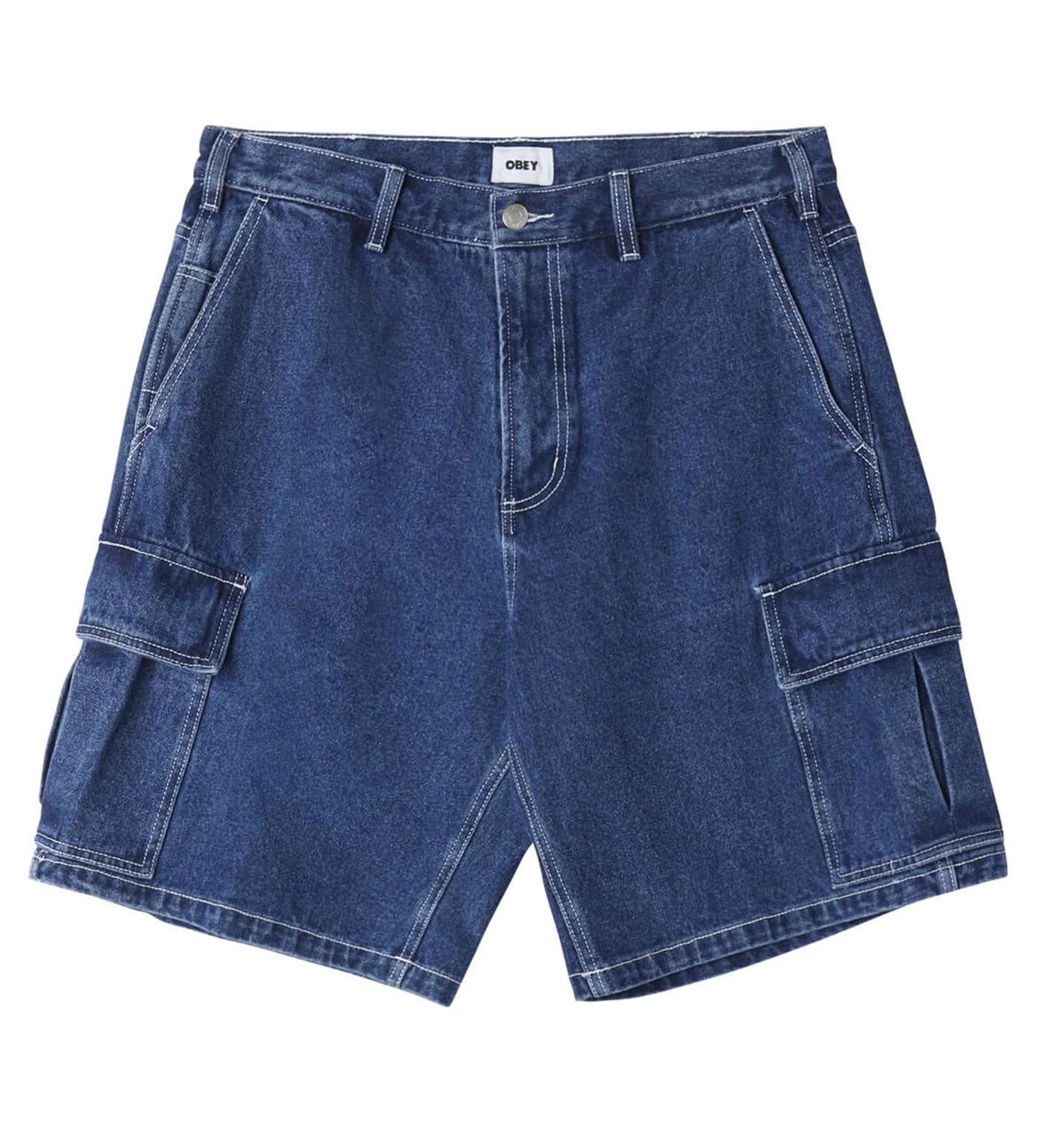 Bigwig Denim Cargo, Stone Wash Indigo