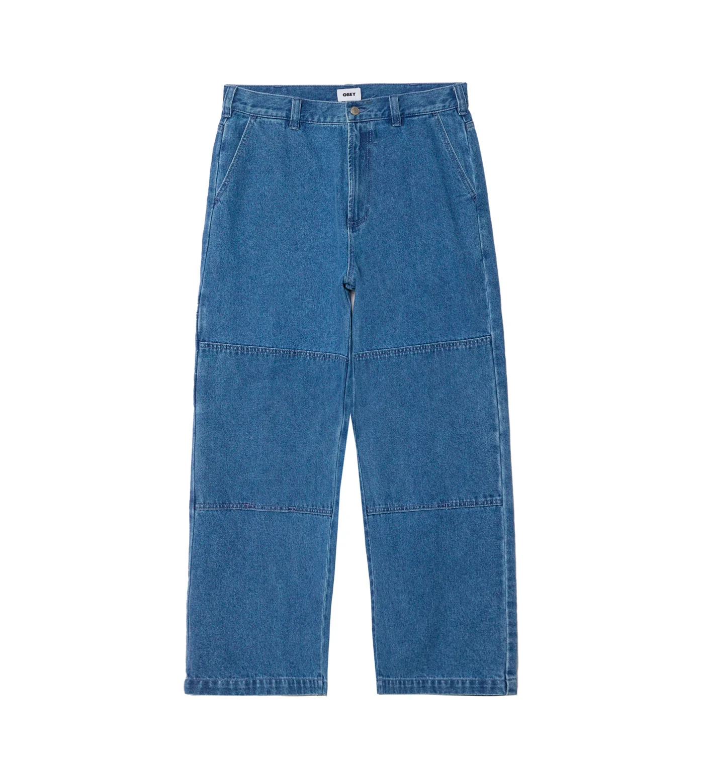 Bigwig Double Knee Worker Denim, Light Indigo