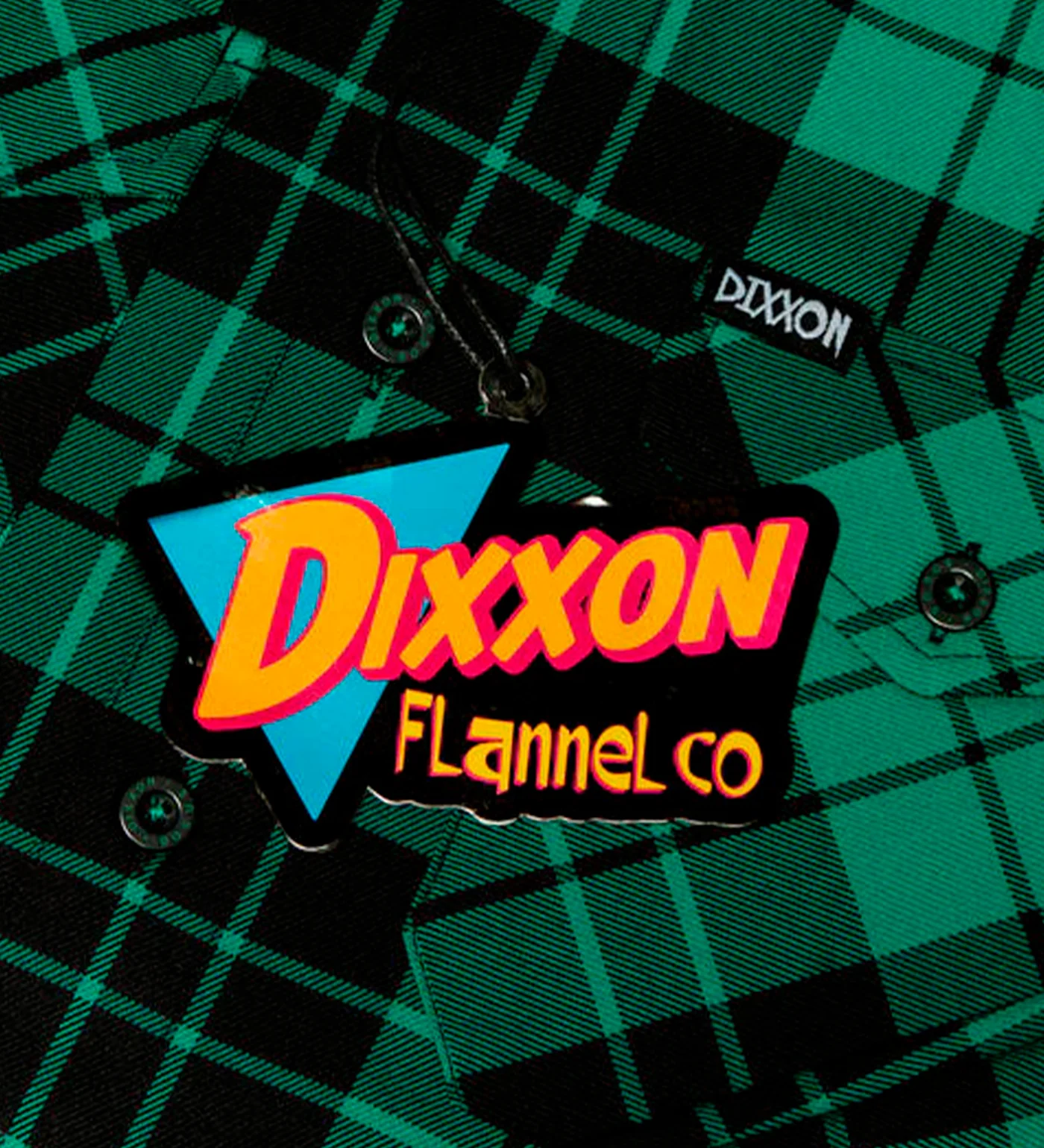 Bill And Ted Bogus Flannel, Green/Black - Image 3