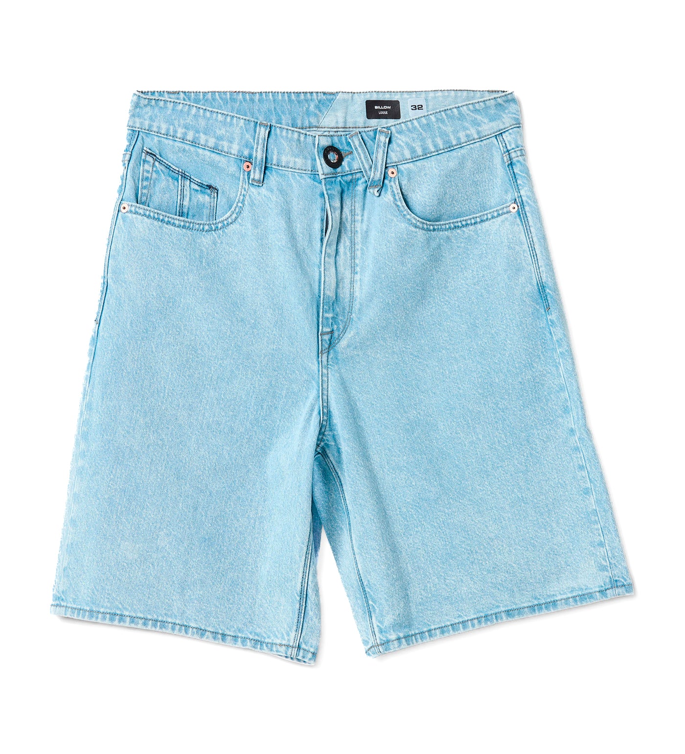 Billow Denim Short, Pale Aqua(PL8)
