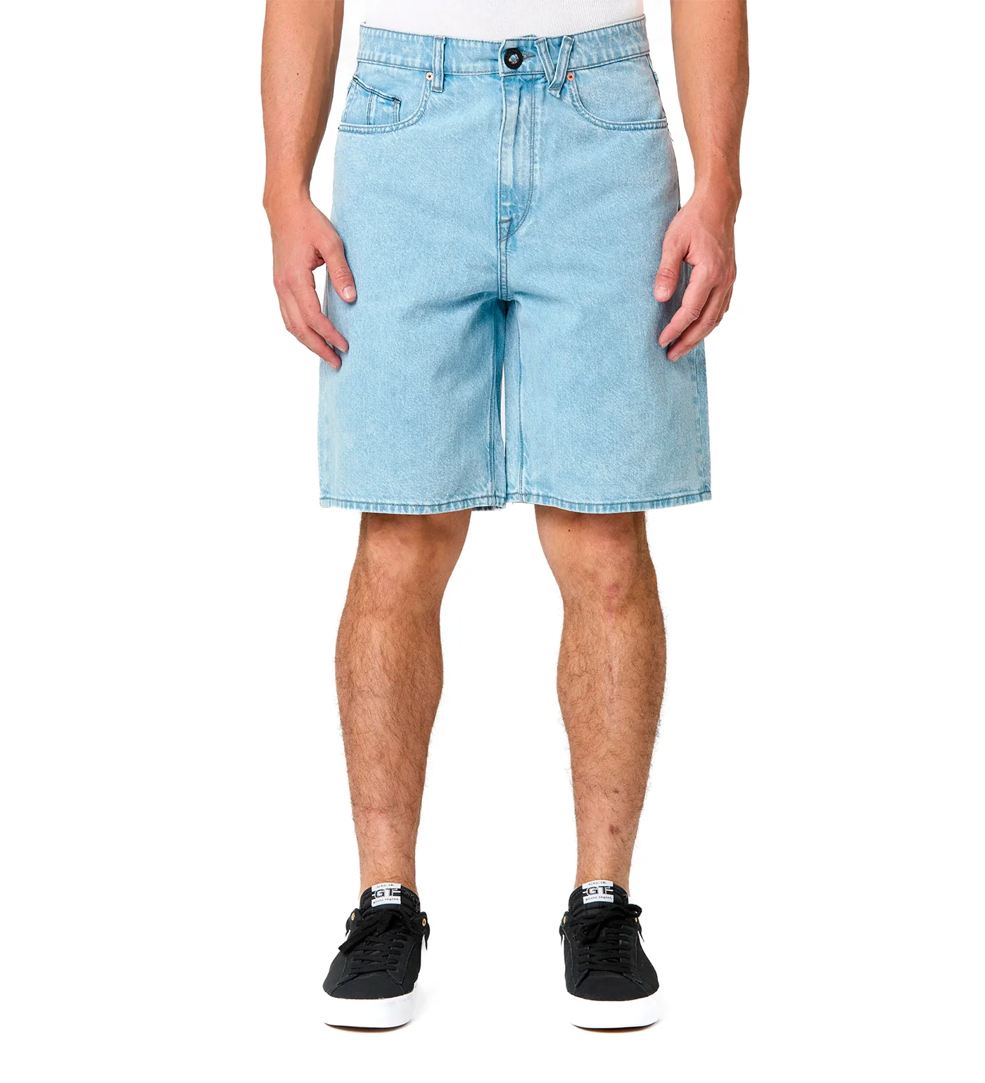 Billow Denim Short, Pale Aqua(PL8) - Image 3