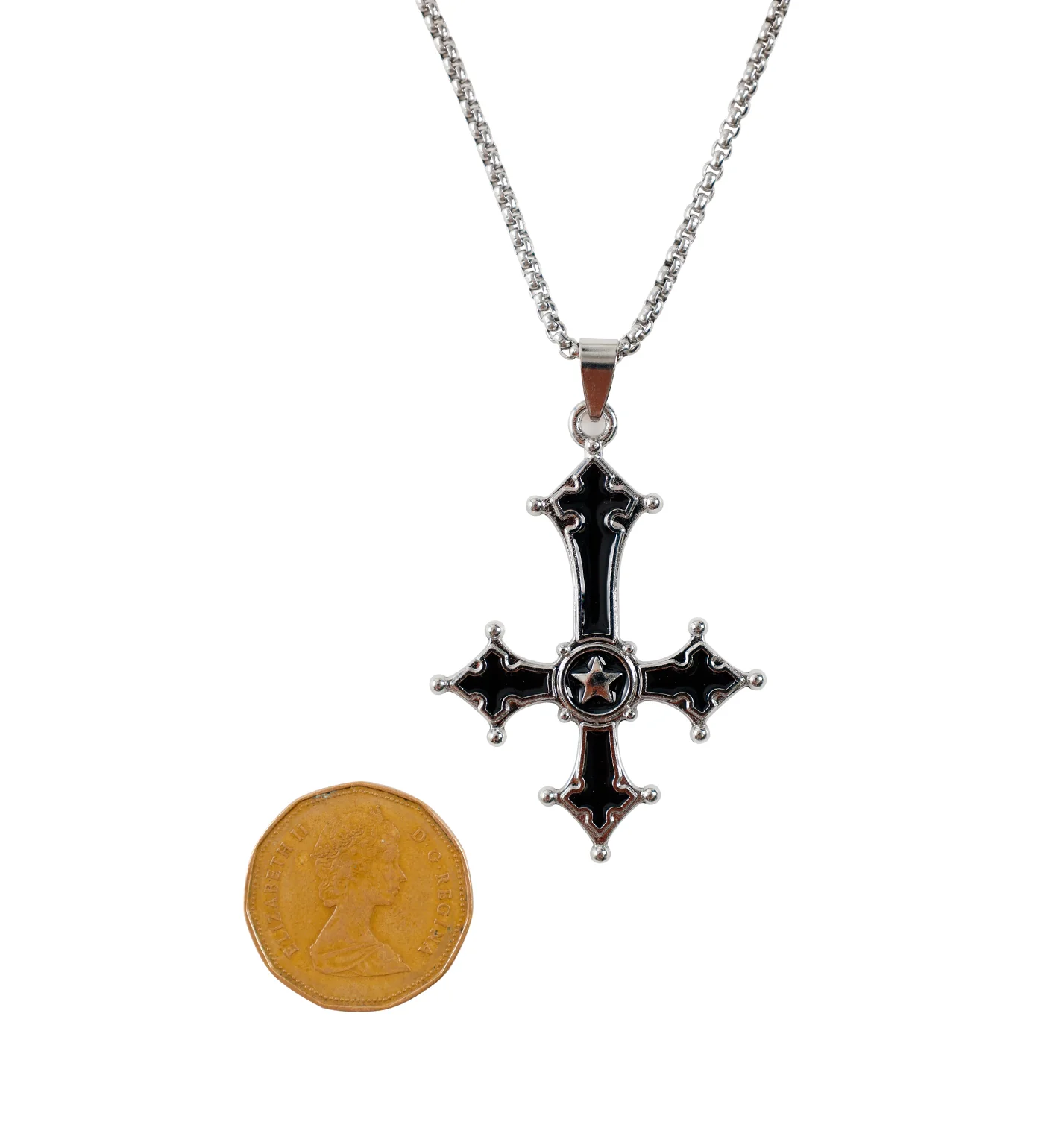 Black Inverted Cross, Black/Silver(2B) - Image 3
