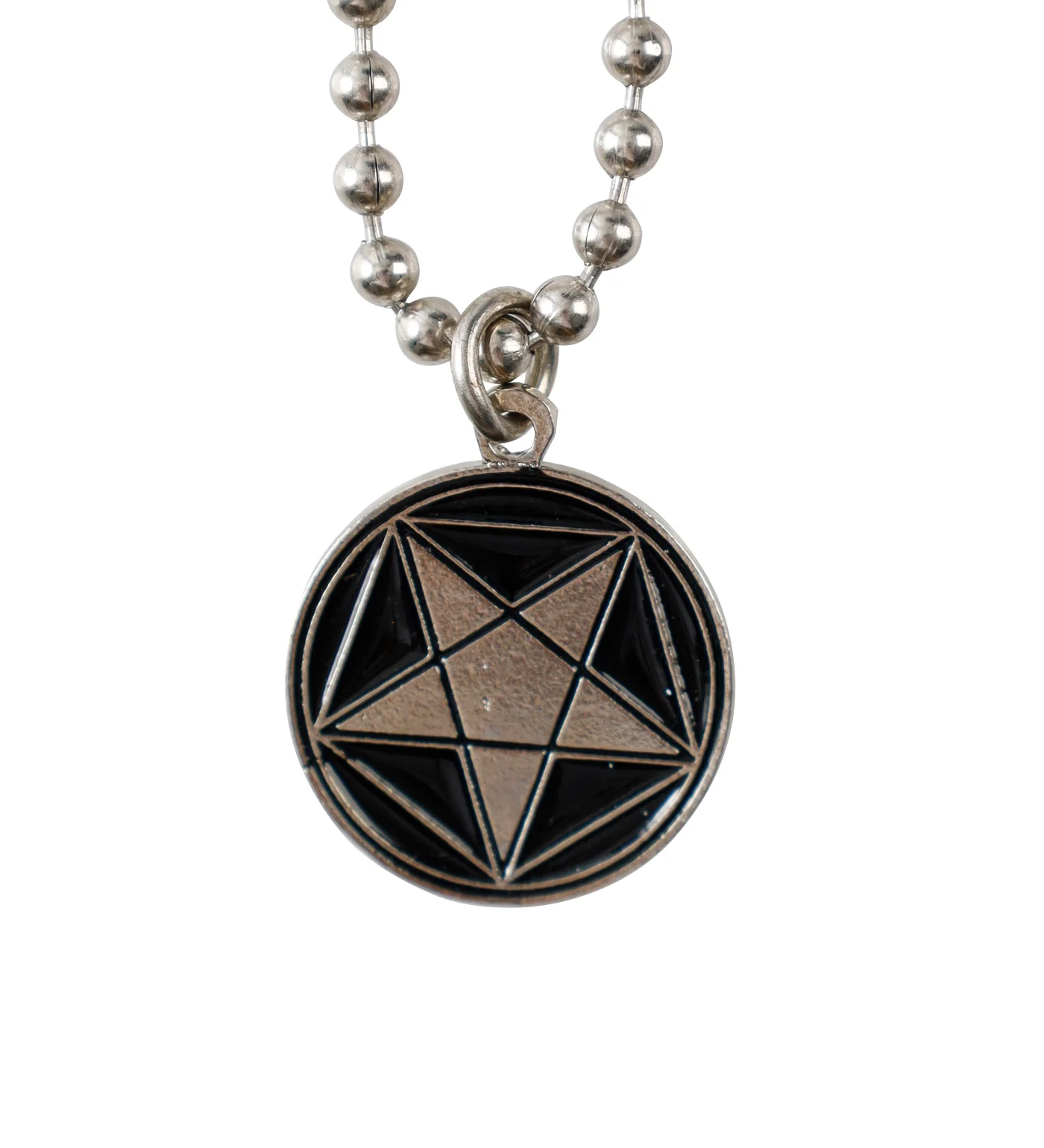 Black Pentagram, Silver/Black (2C)