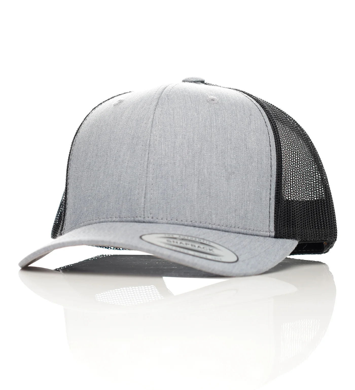Blank Retro Trucker, Light Grey