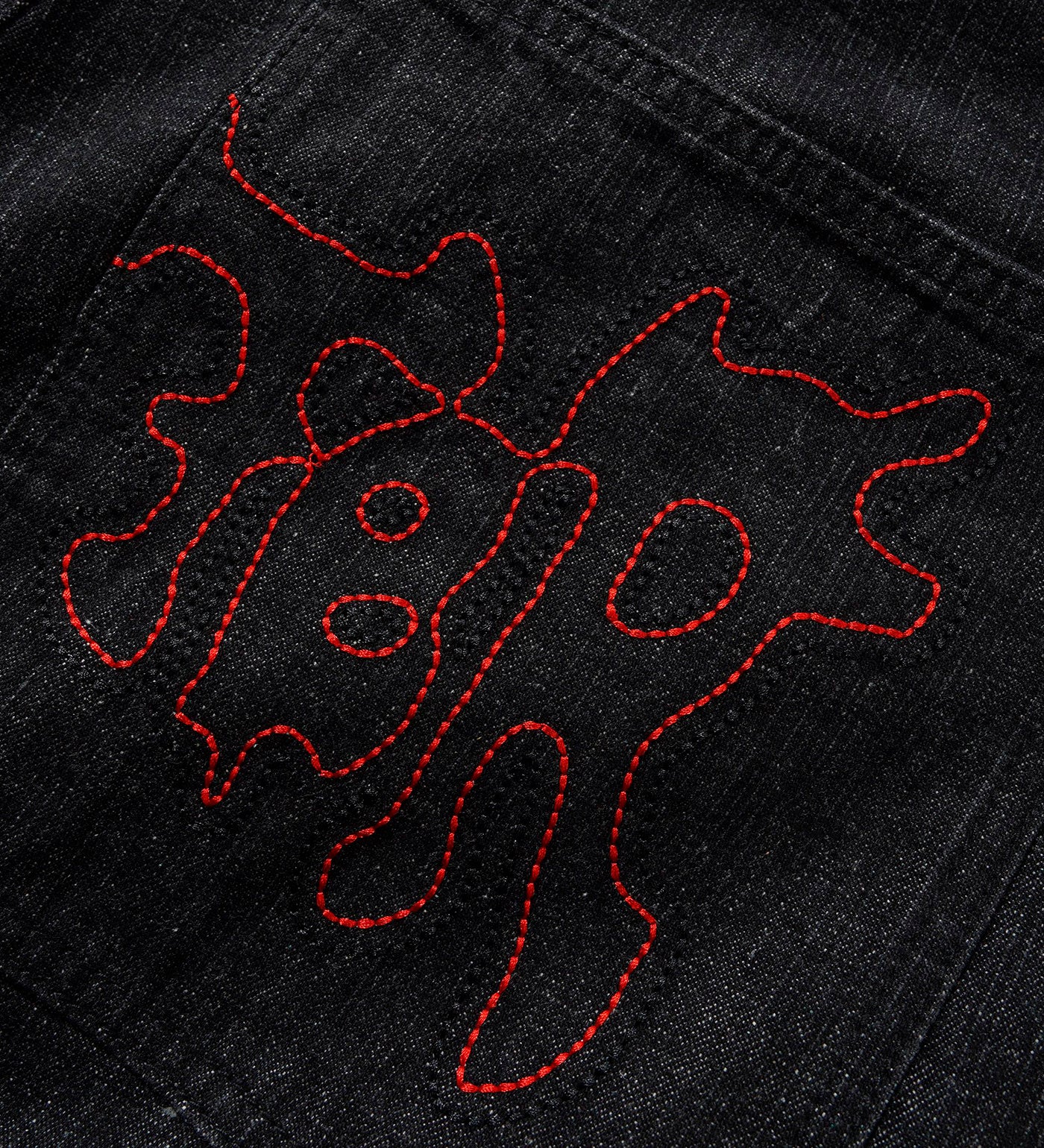 Blotch Denim, Streaky Black - Image 4