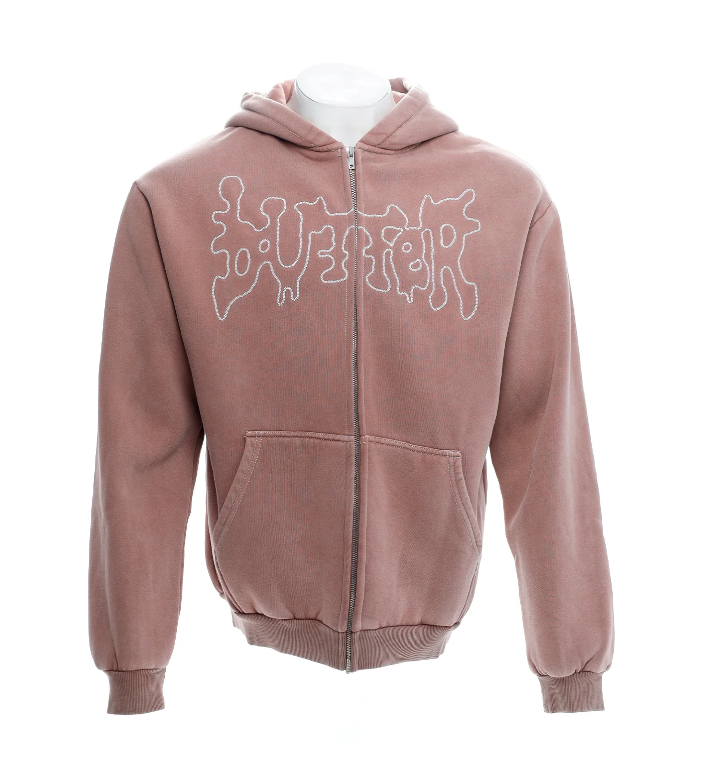 Blotch Zip-Thru, Washed Berry