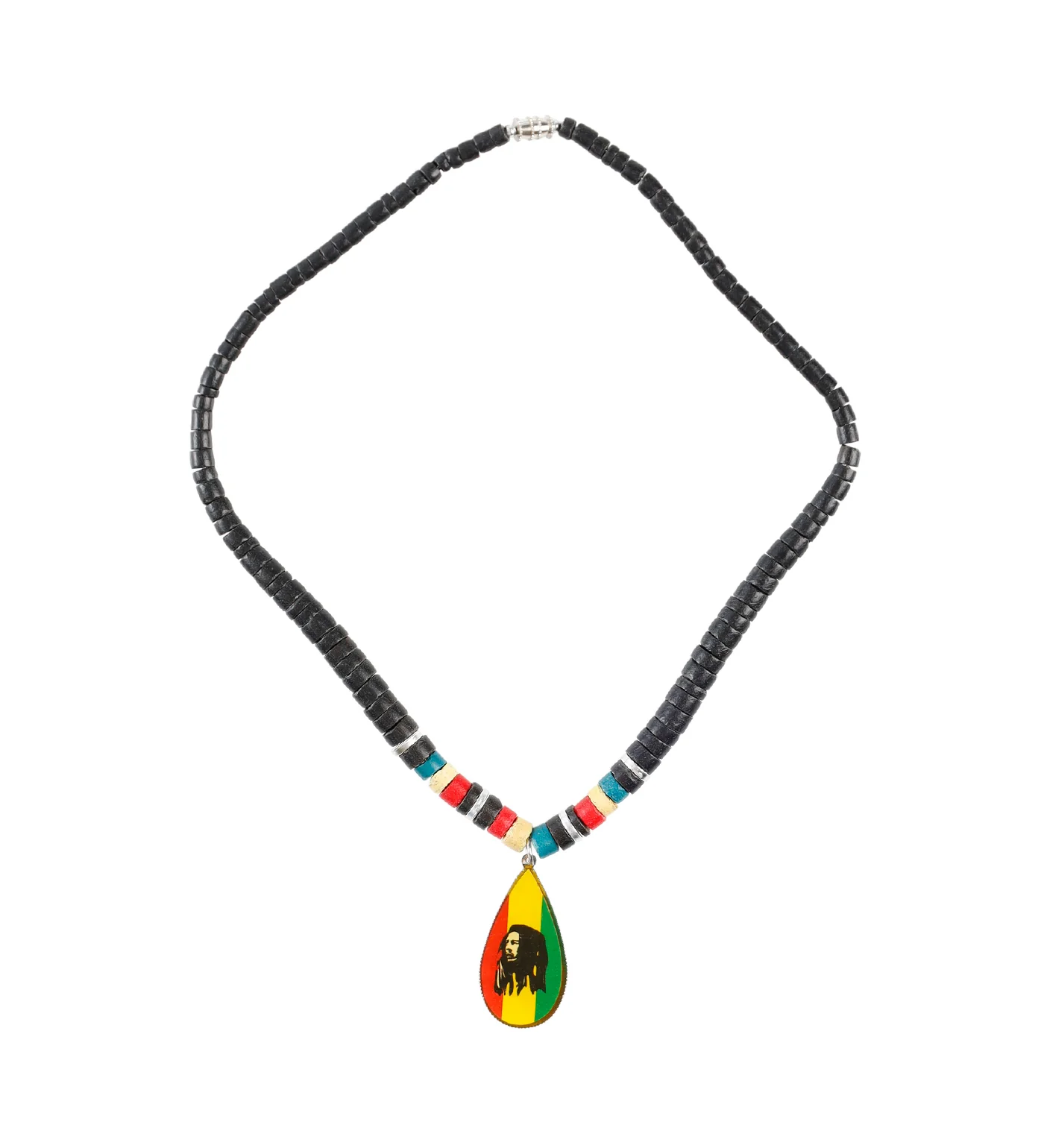 Bob Long Pendant (3F), Black/Rasta - Image 3