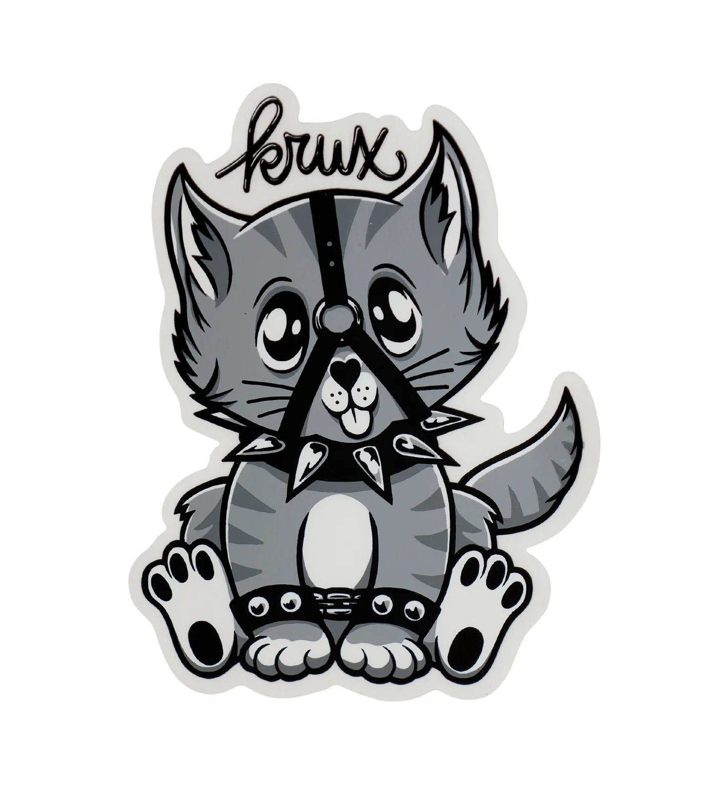 Bondage Kitty, Clear/Grey