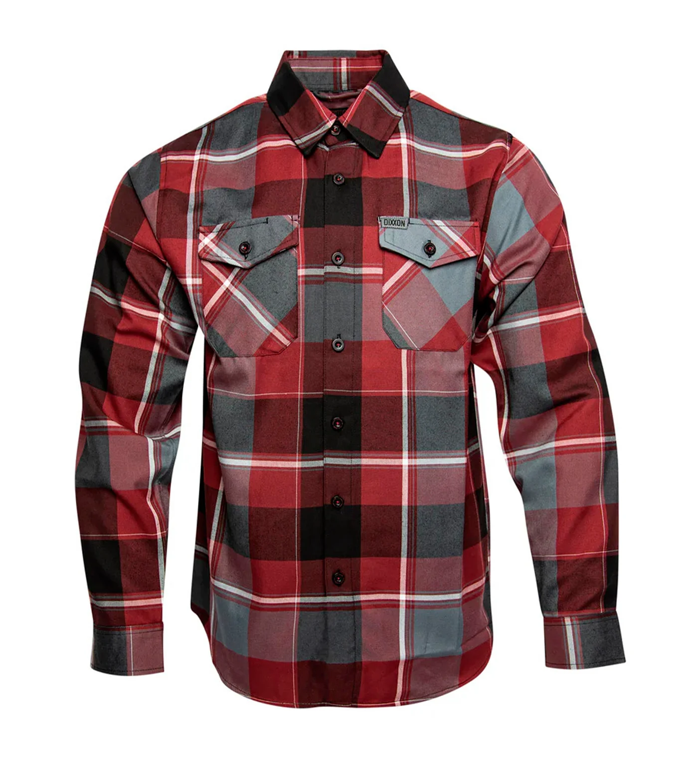 Brick City Flannel, Red/Grey/Black