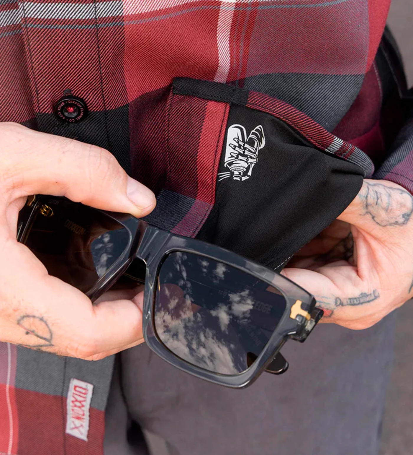 Brick City Flannel, Red/Grey/Black - Image 4