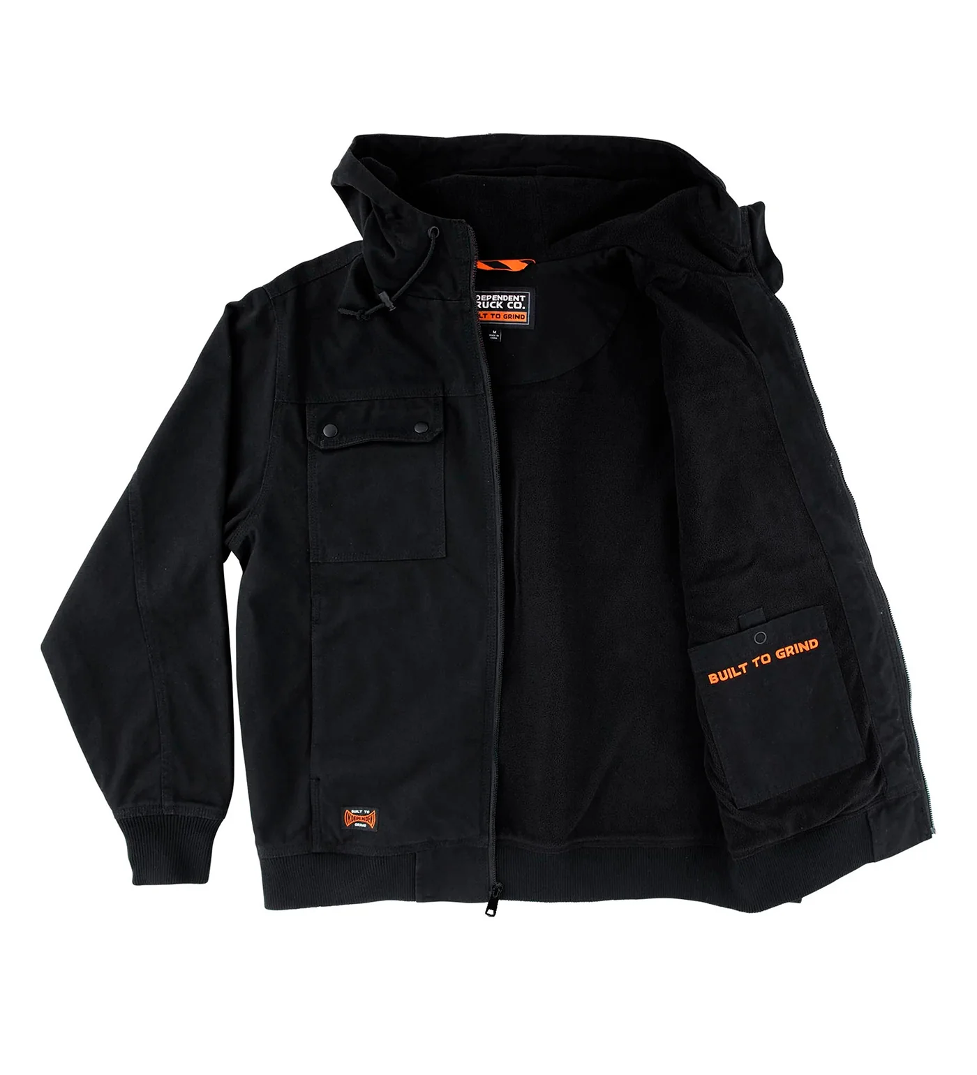 Built To Grind Work Hooded Canvas, Black - Image 3