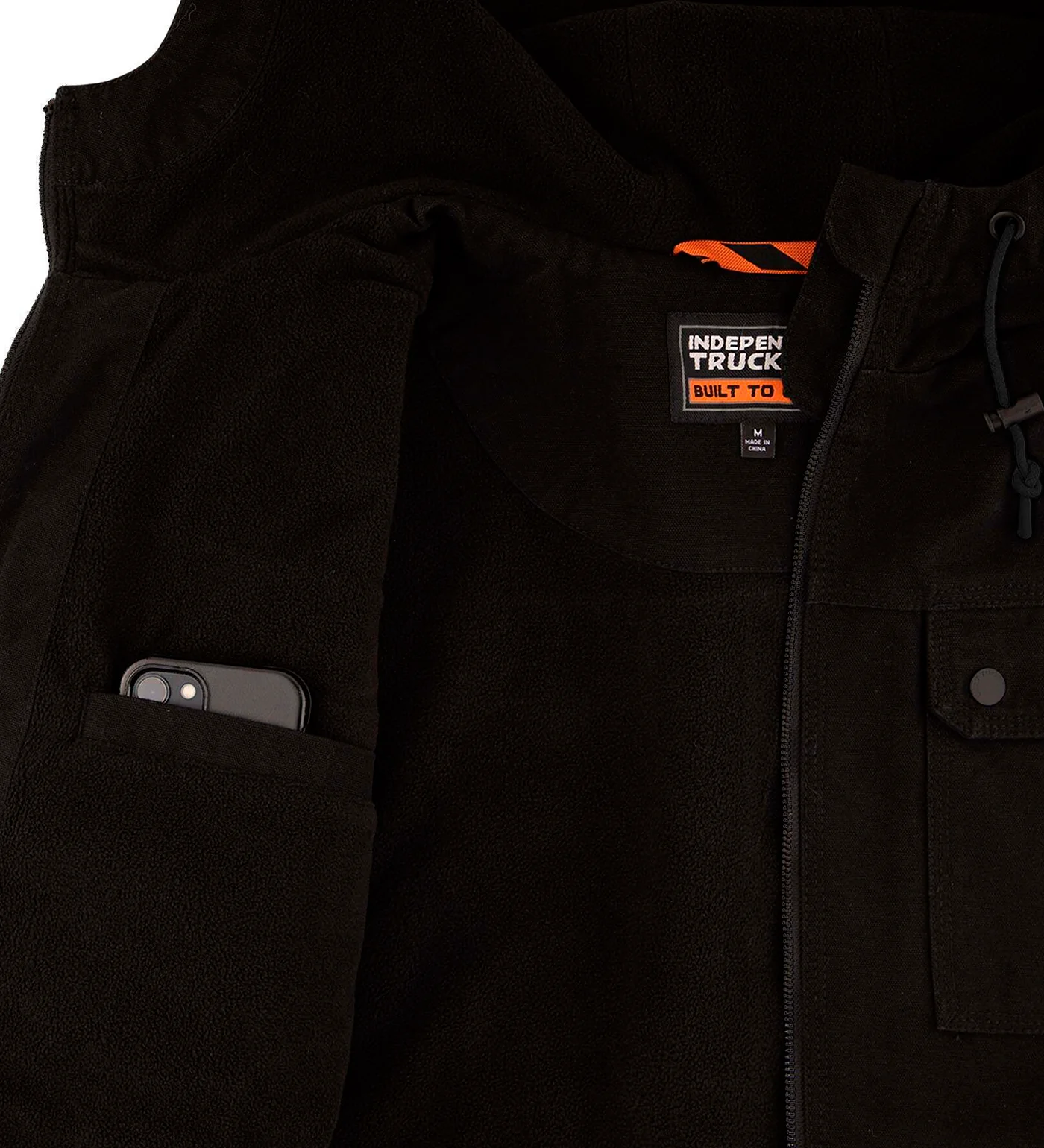 Built To Grind Work Hooded Canvas, Black - Image 4