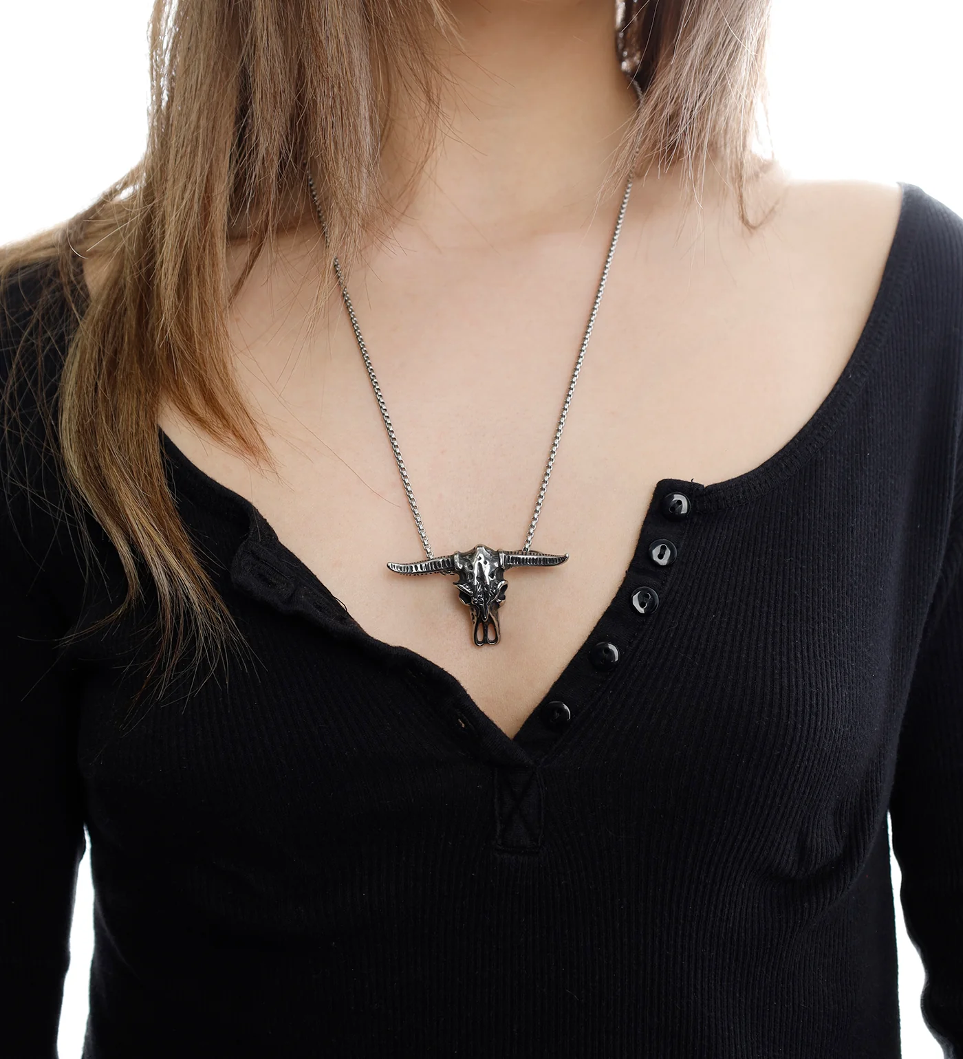 Bull Skull, Stainless Steel(2E) - Image 4