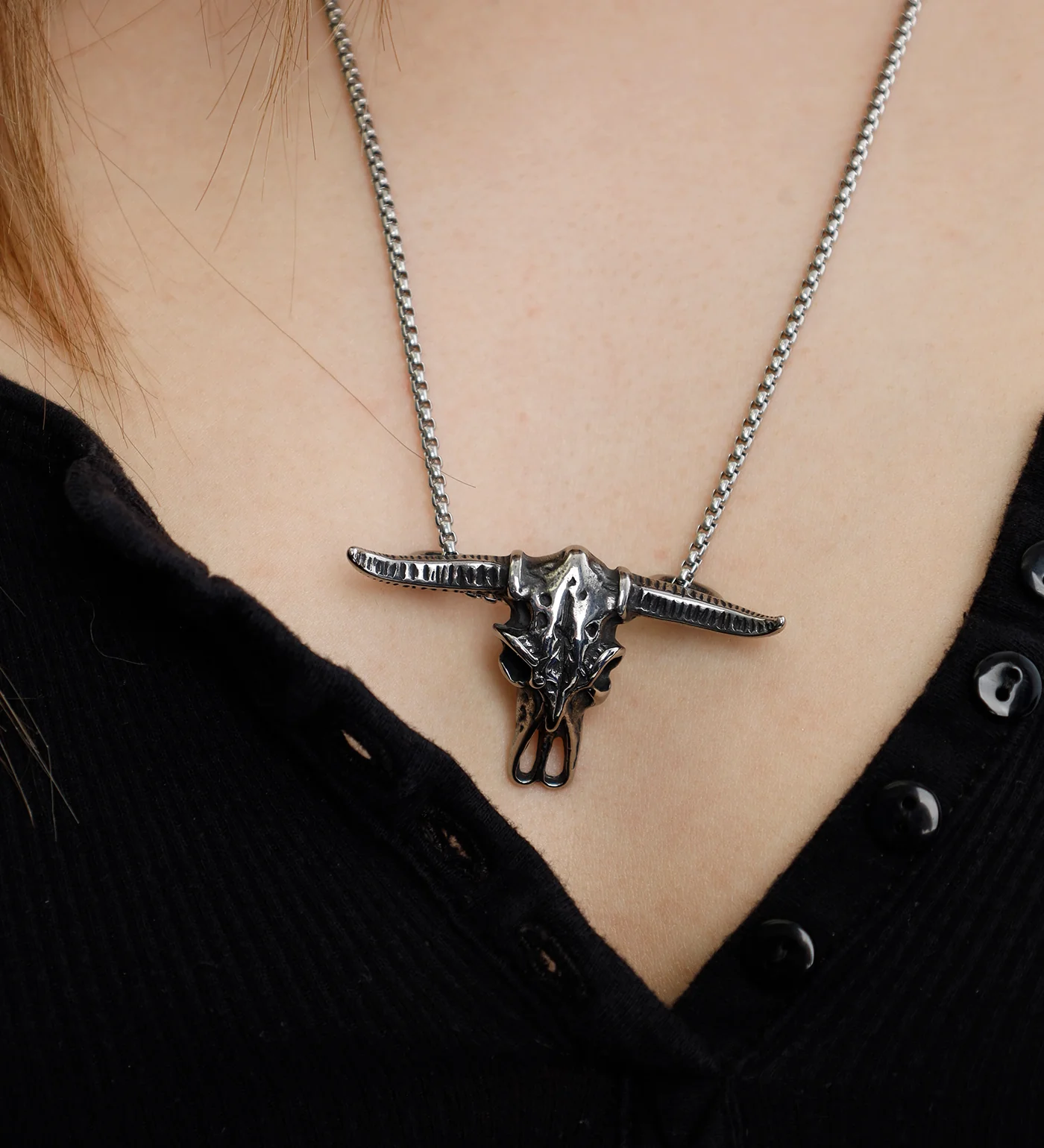 Bull Skull, Stainless Steel(2E) - Image 5
