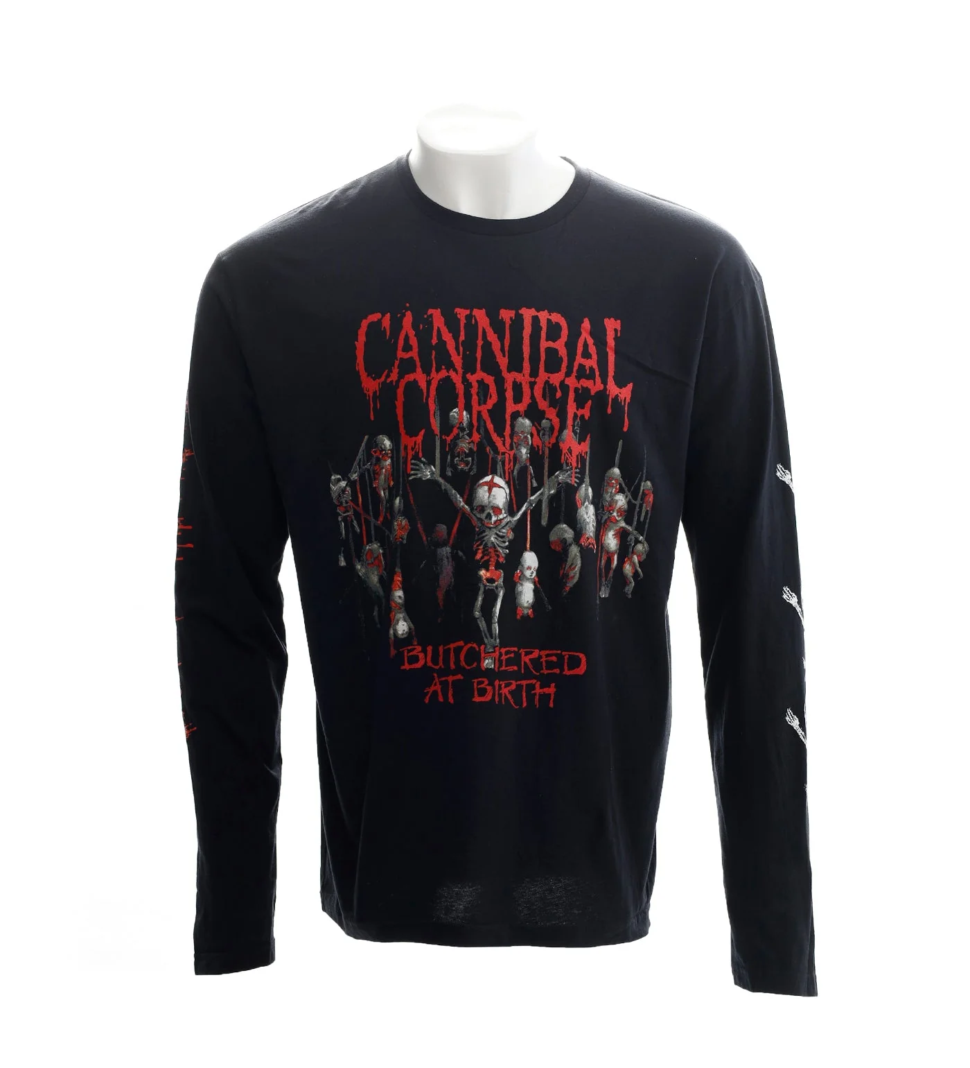 Butchered At Birth Baby L/S, Black