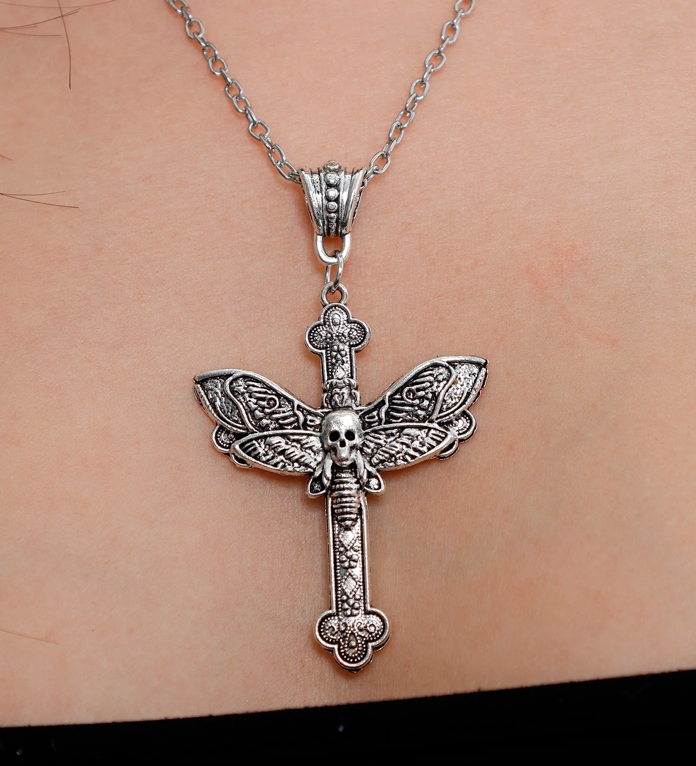 Butterfly Skull, Silver (2A) - Image 5