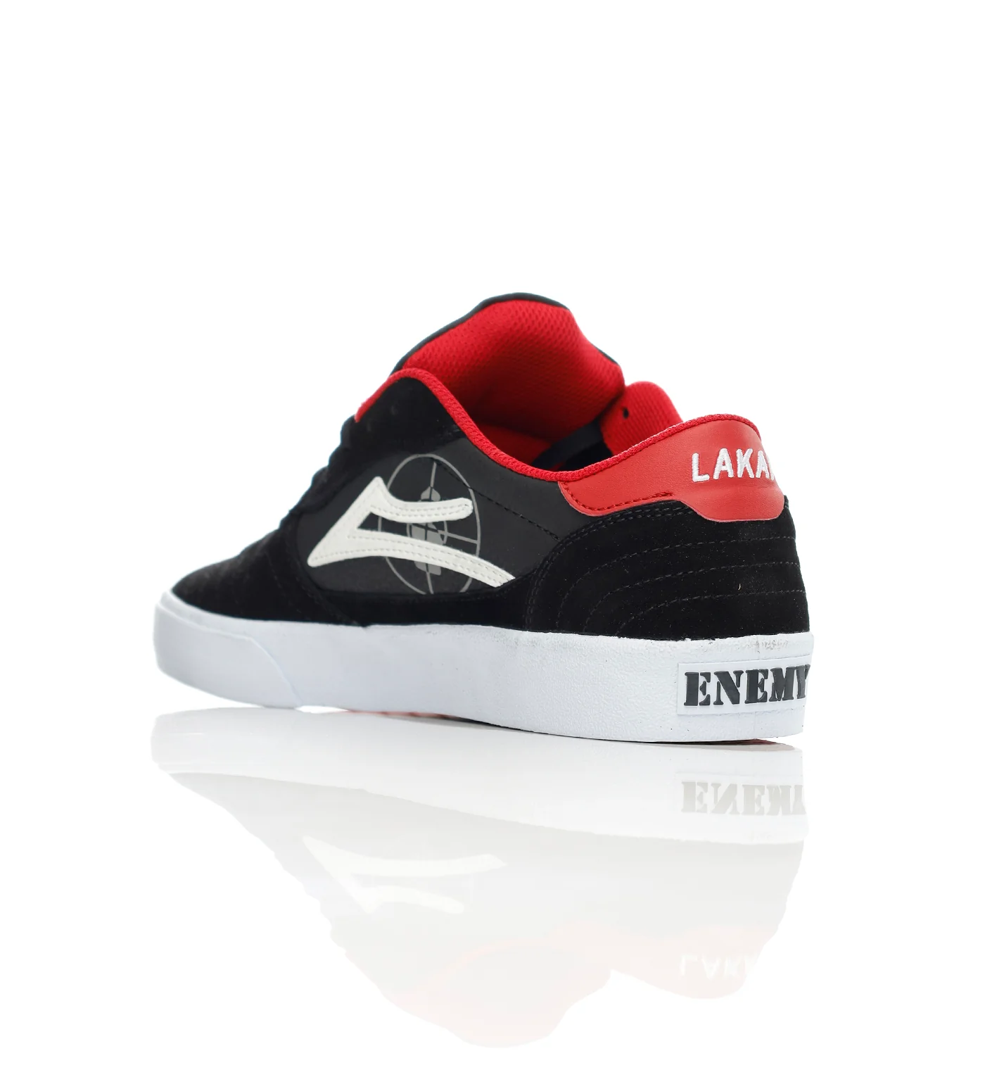 Cambridge - Public Enemy, Black/Red Suede - Image 3