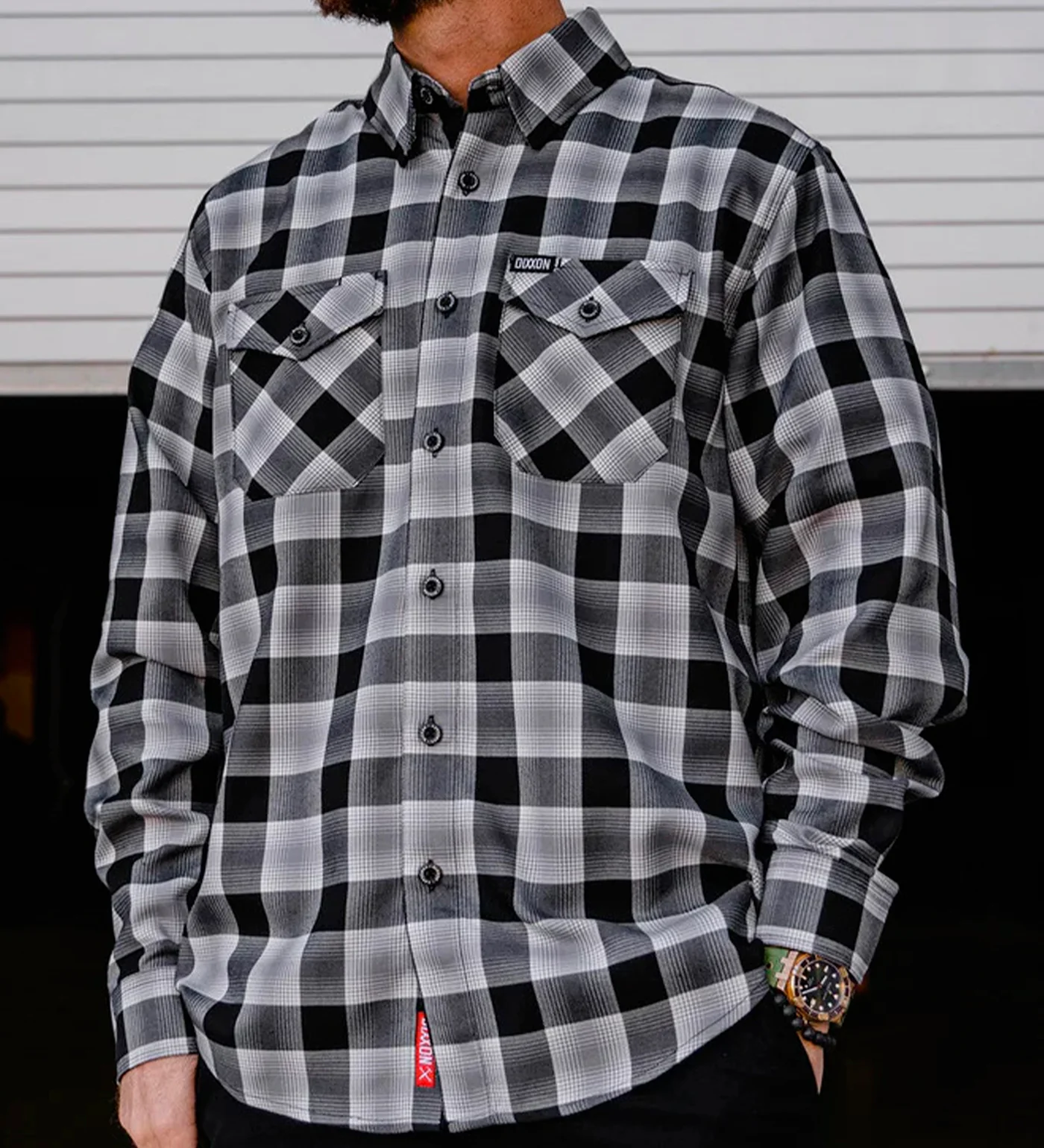 Camshaft Flannel, Grey/Black/White - Image 5