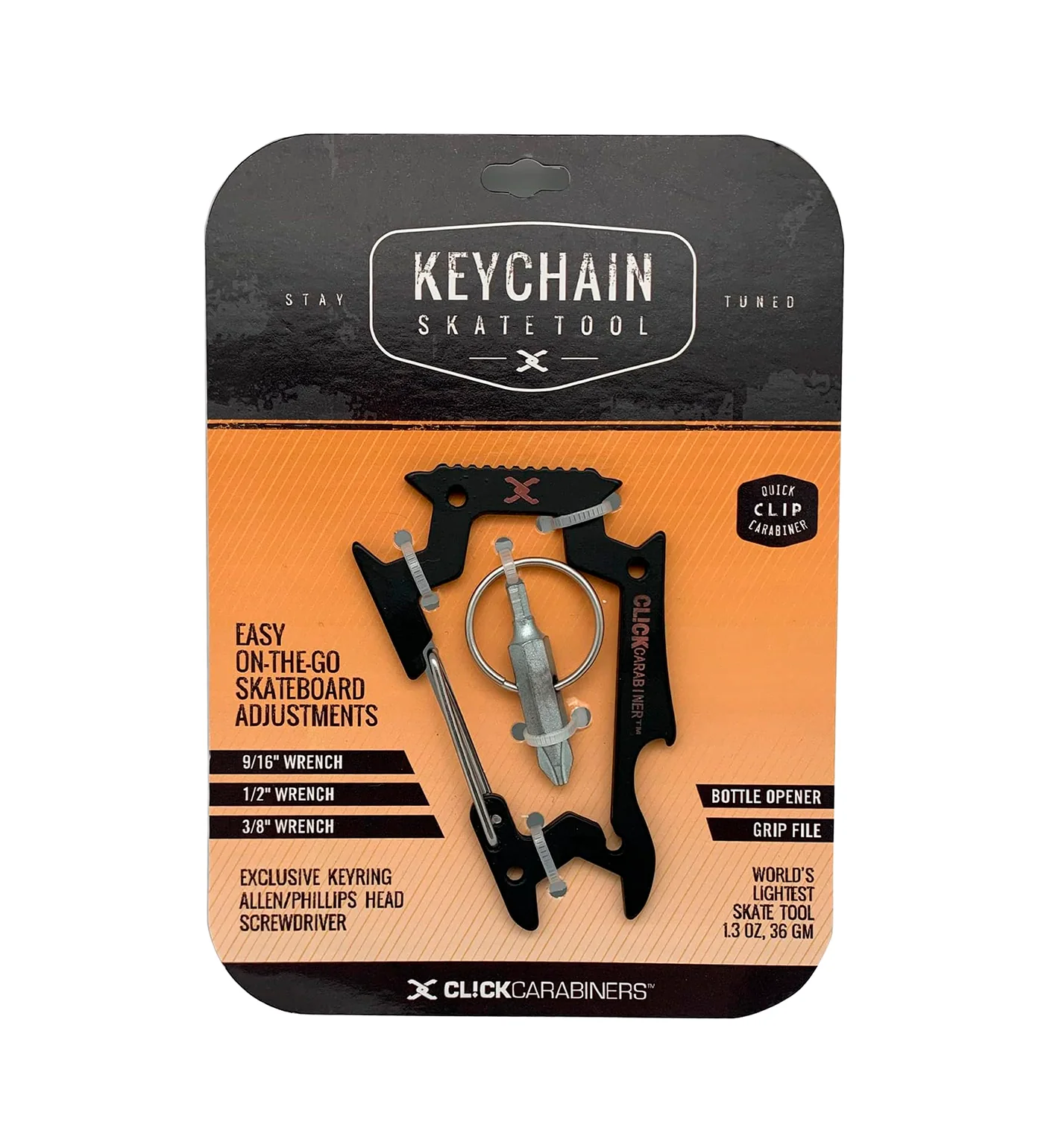 Carabiner Skate Tool, Black