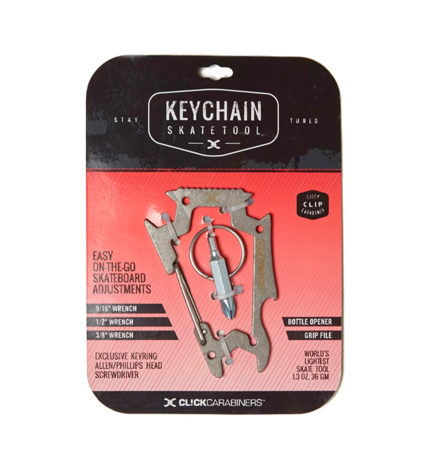 Carabiner Skate Tool, Silver