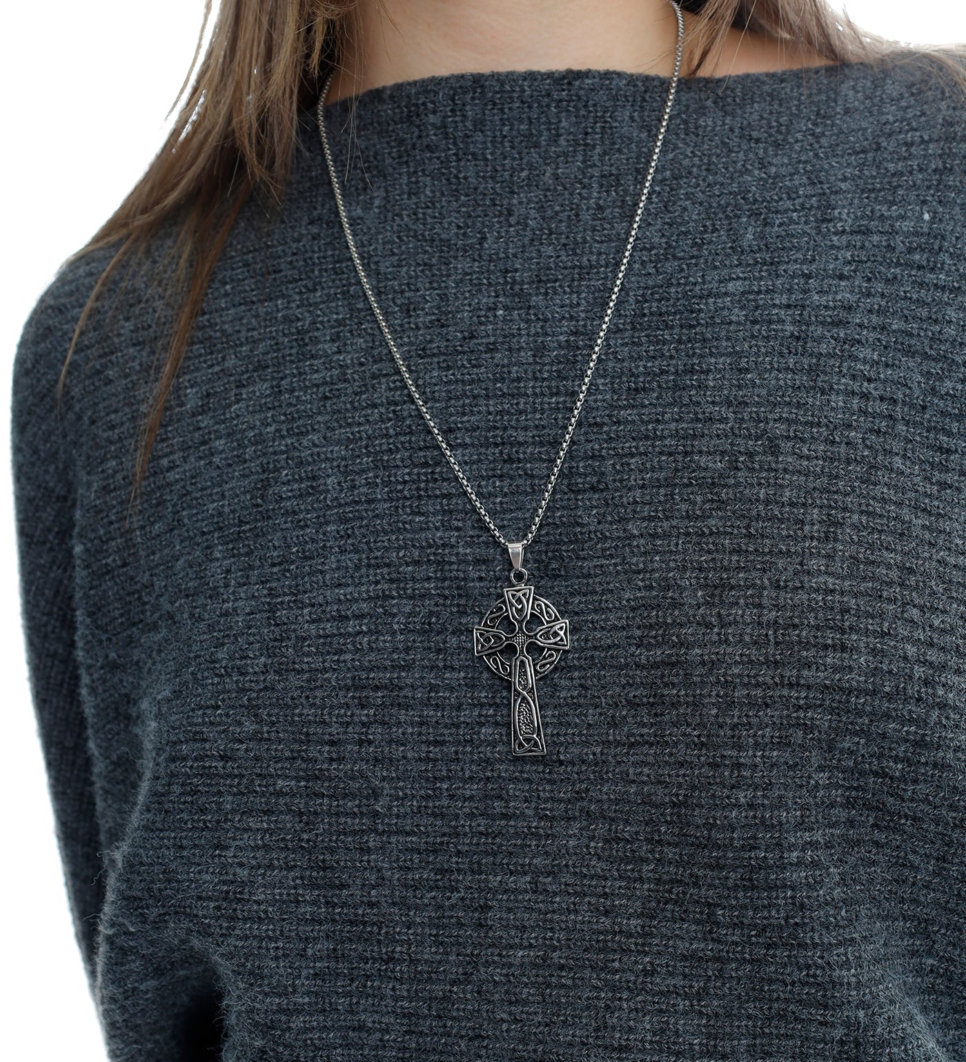Celtic Cross, Silver (2A) - Image 4