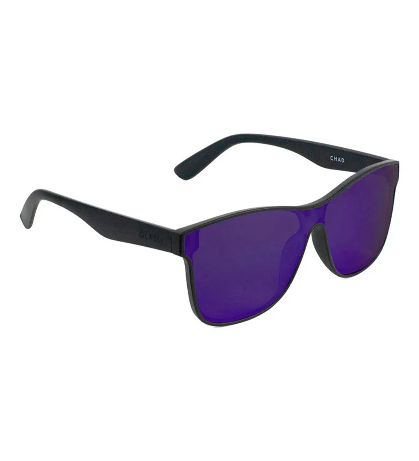 Chad Polarized, Matte Black/Purple Mirror