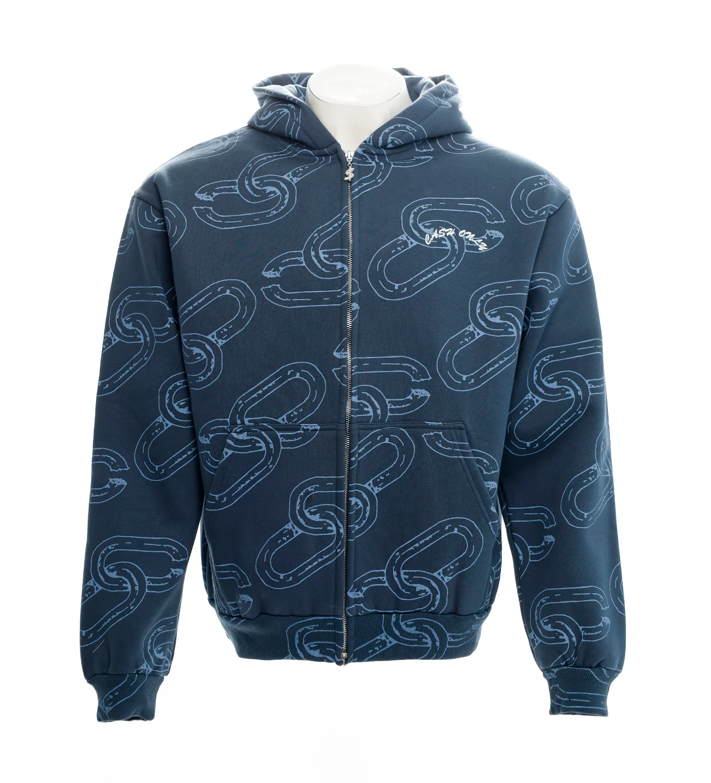 Chain Zip-Thru, Navy