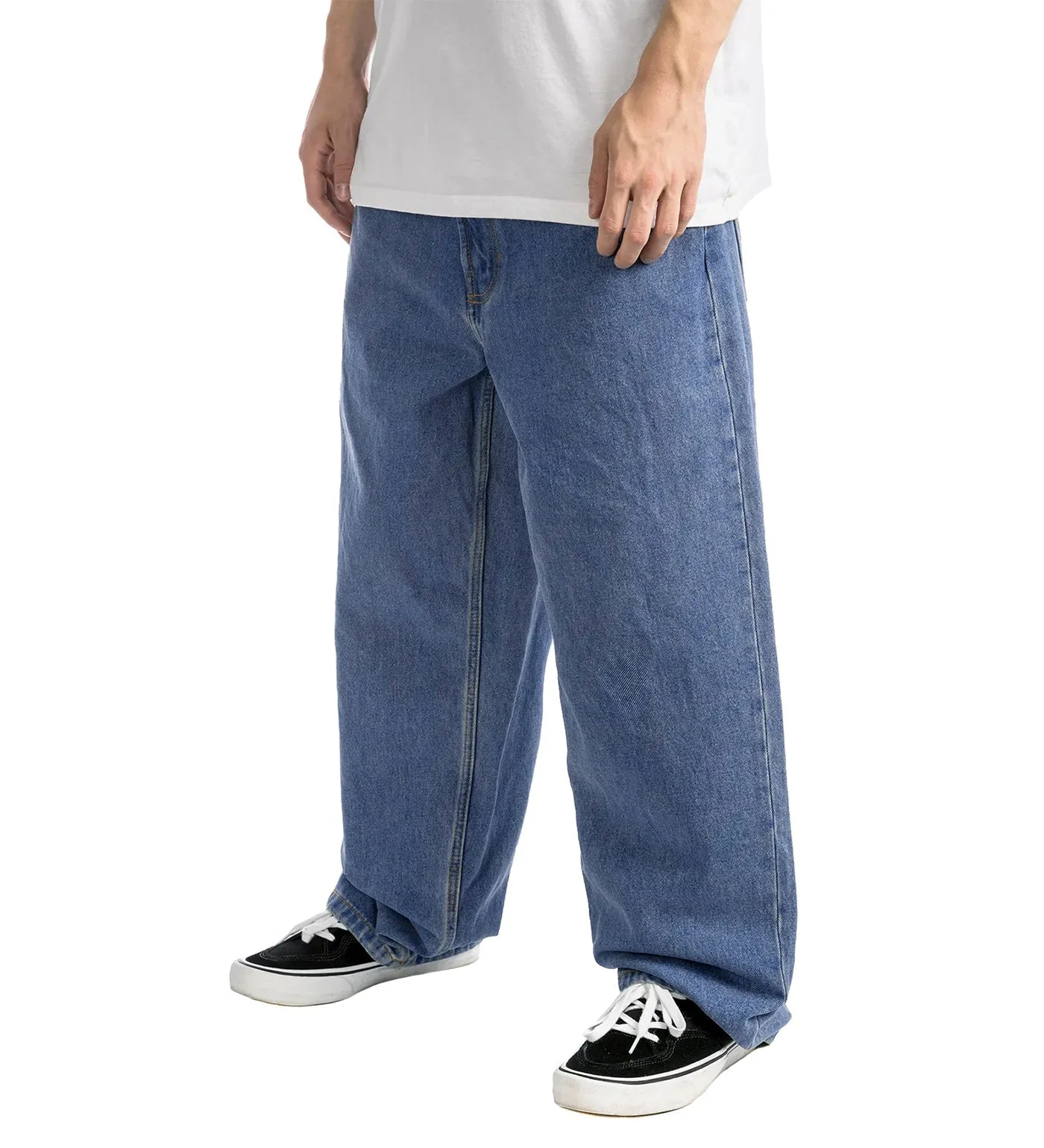 Check-5 Baggy Jeans, Stonewash/Blue - Image 3