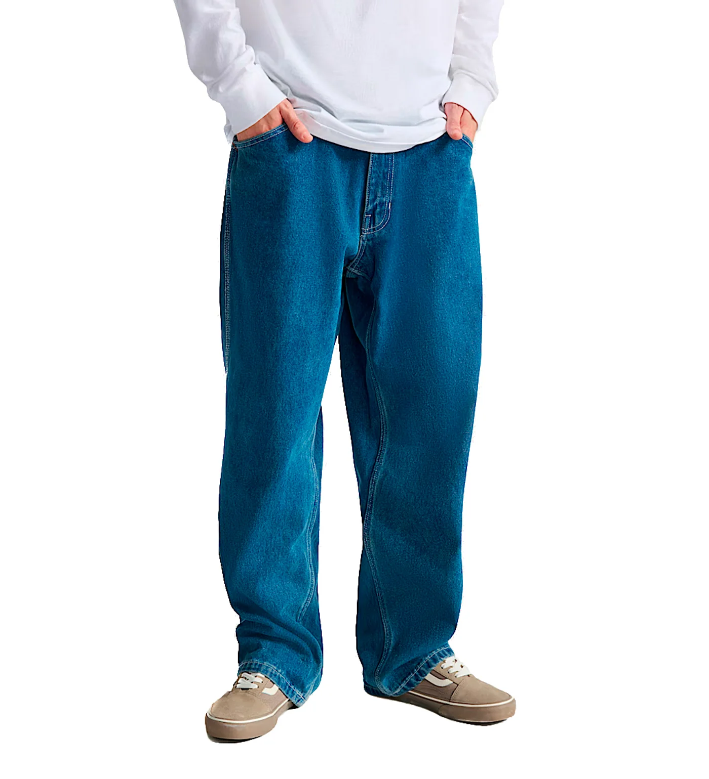 Check-5 Loose Jeans, Vintage Indigo - Image 3