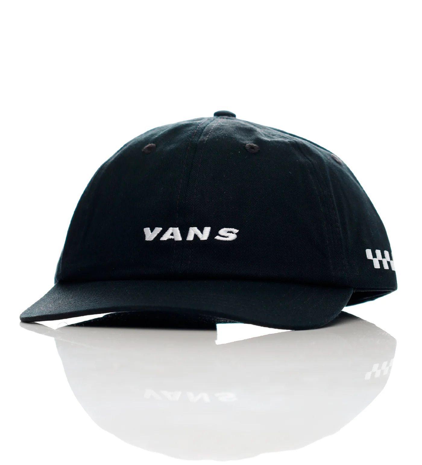 Check Side Strapback, Black