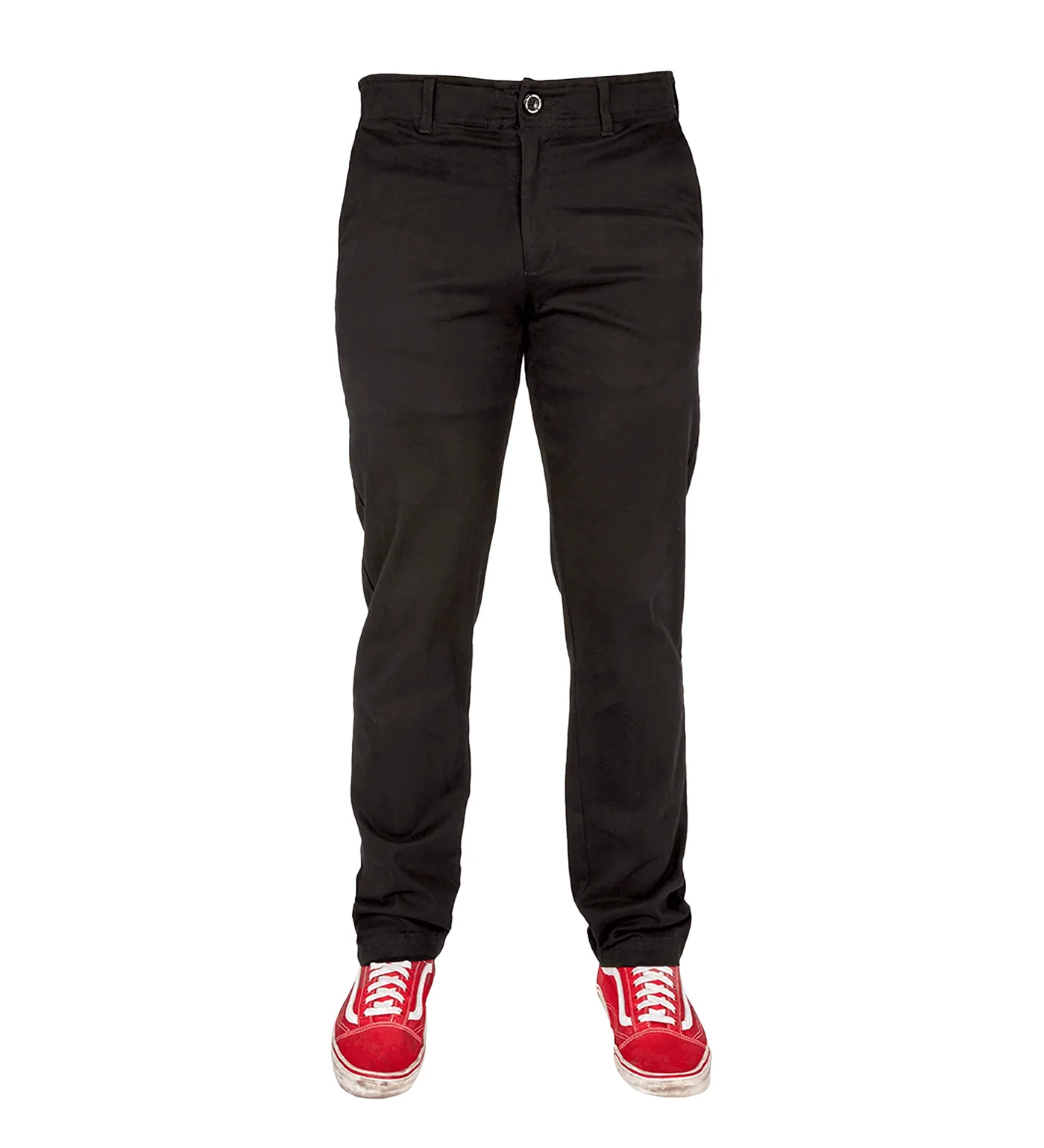 Chino Stretch Pants, Black