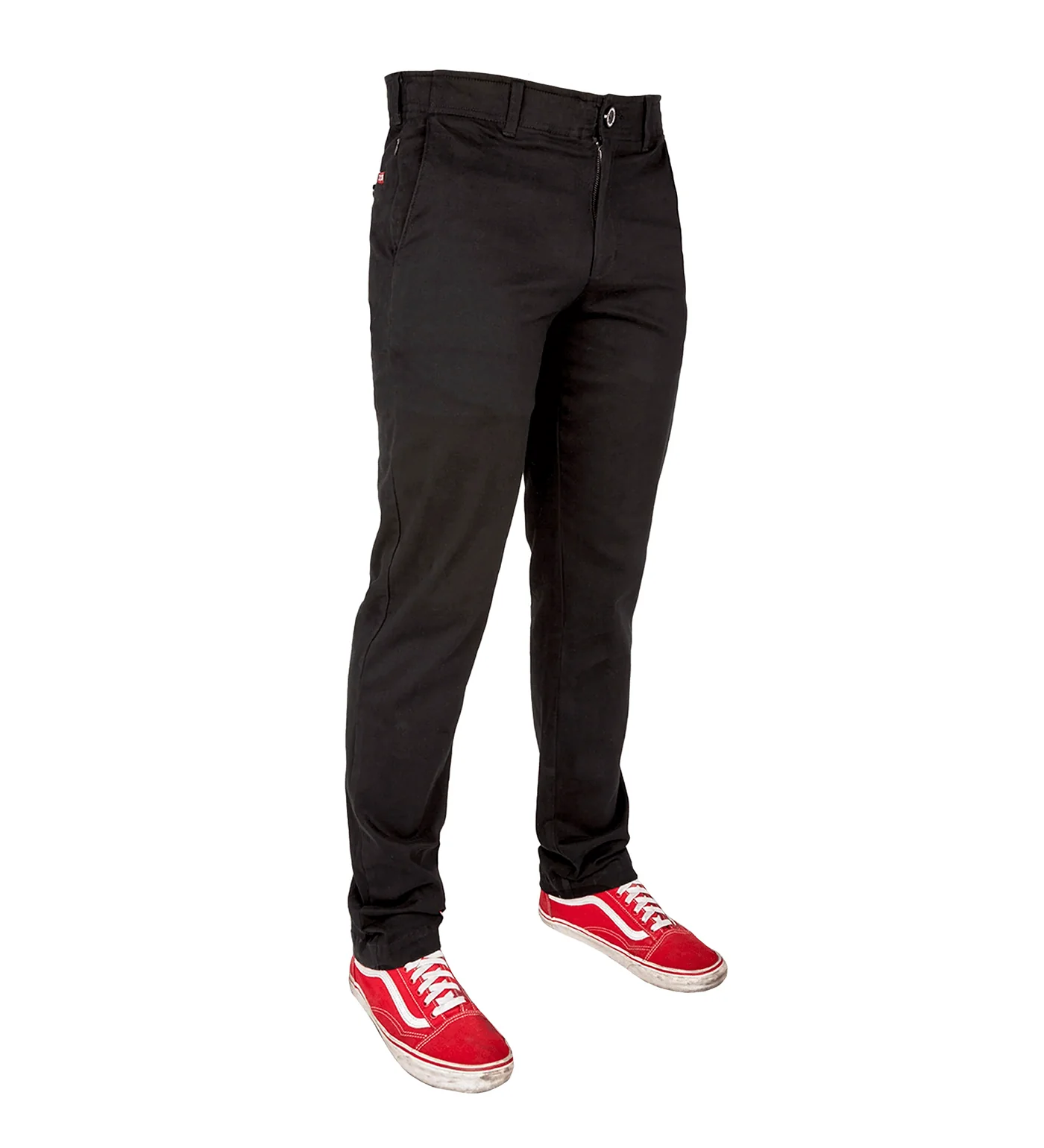 Chino Stretch Pants, Black - Image 2