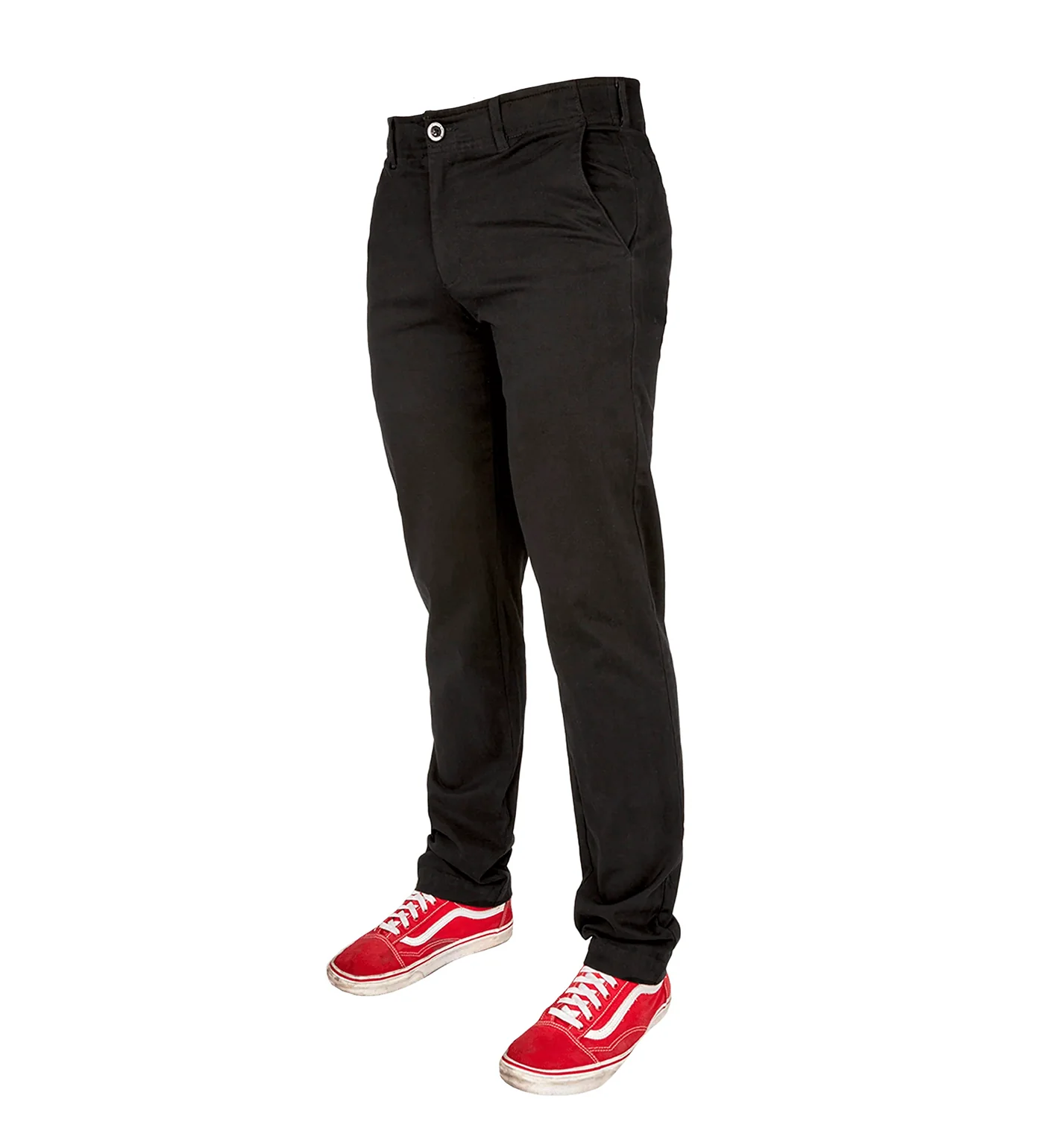 Chino Stretch Pants, Black - Image 4