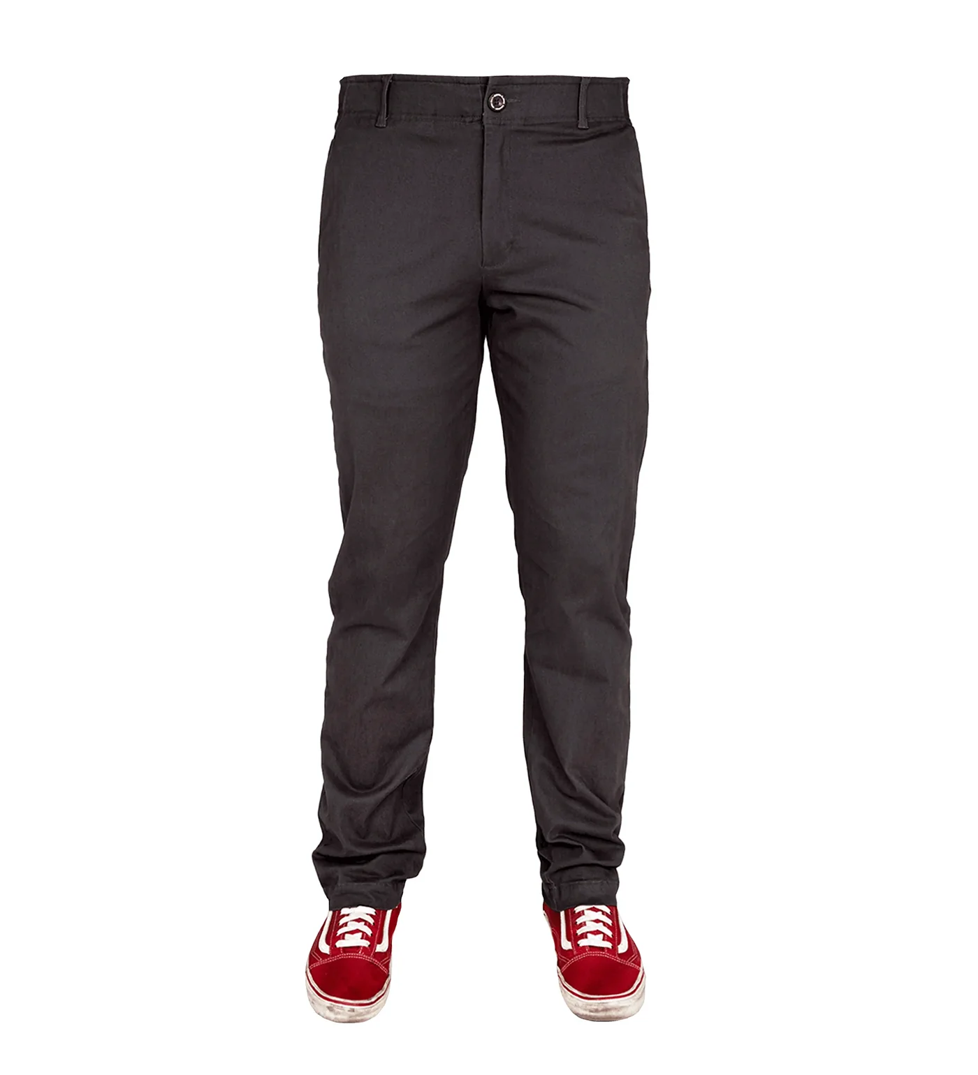 Chino Stretch Pants, Charcoal