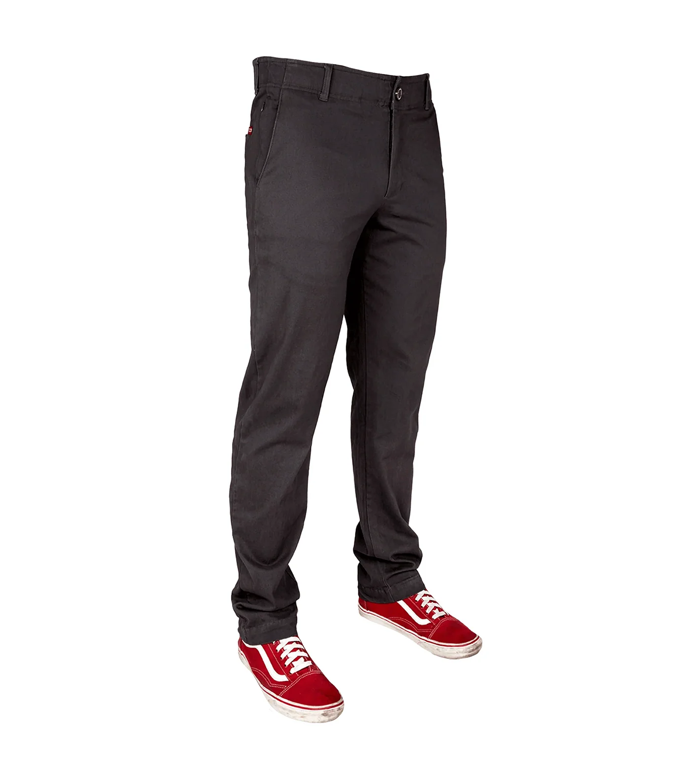 Chino Stretch Pants, Charcoal - Image 2