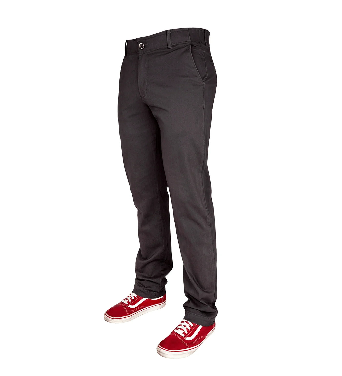 Chino Stretch Pants, Charcoal - Image 4