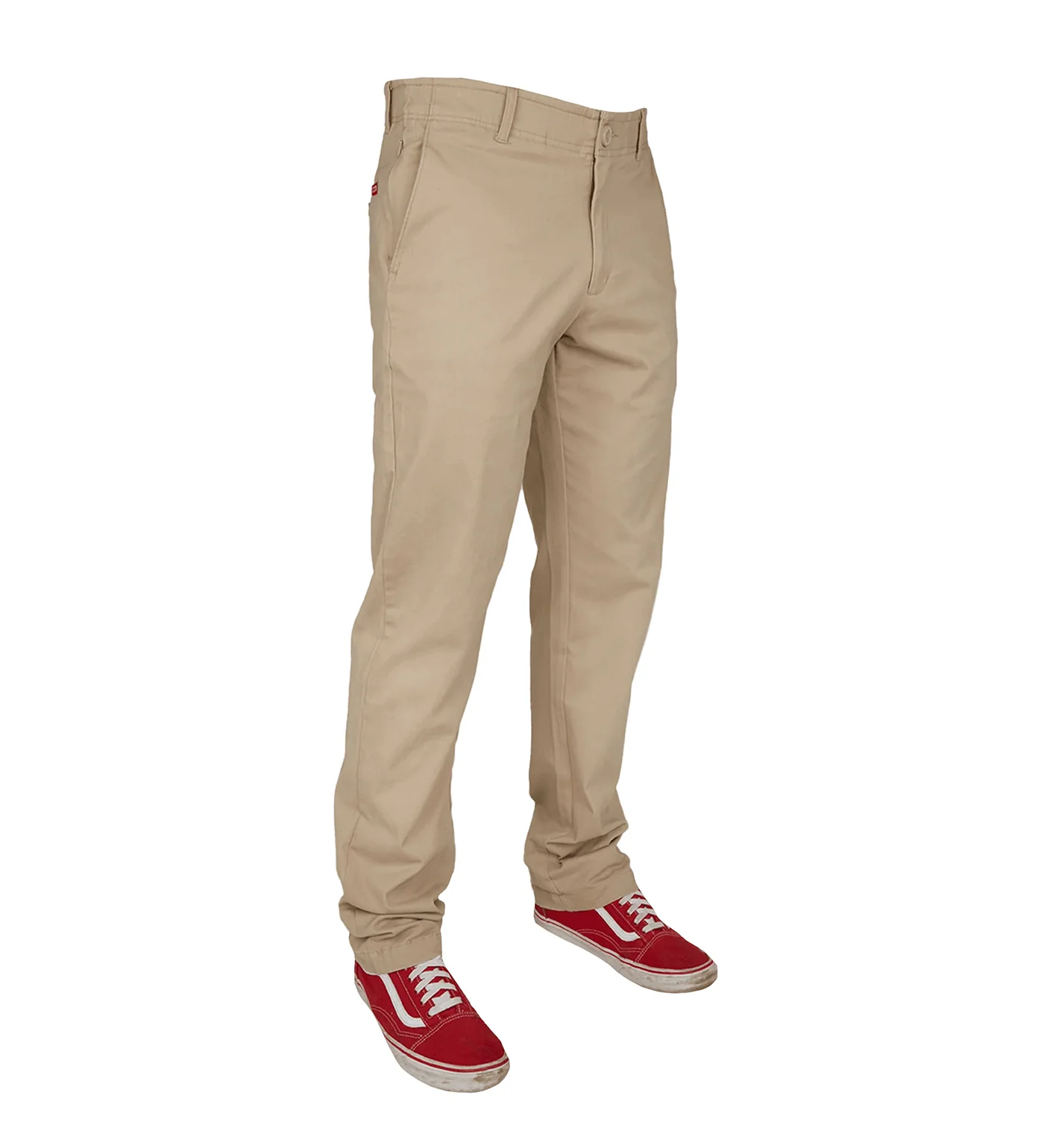 Chino Stretch Pants, Khaki - Image 2